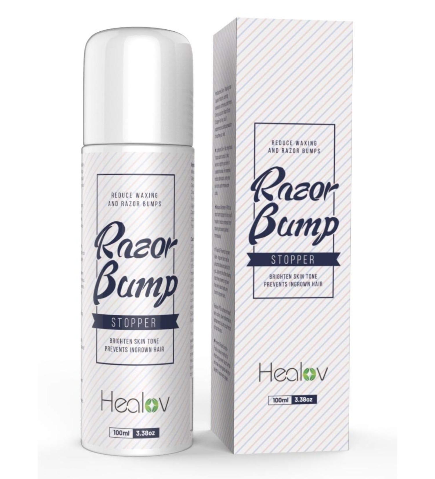 Roll On Razor Bump Treatment for Bikini Area, Legs, Underarms - Natural Dark Spot Removal & Ingrown Hair Relief for Women & Men - Buy Online on GoSupps.com