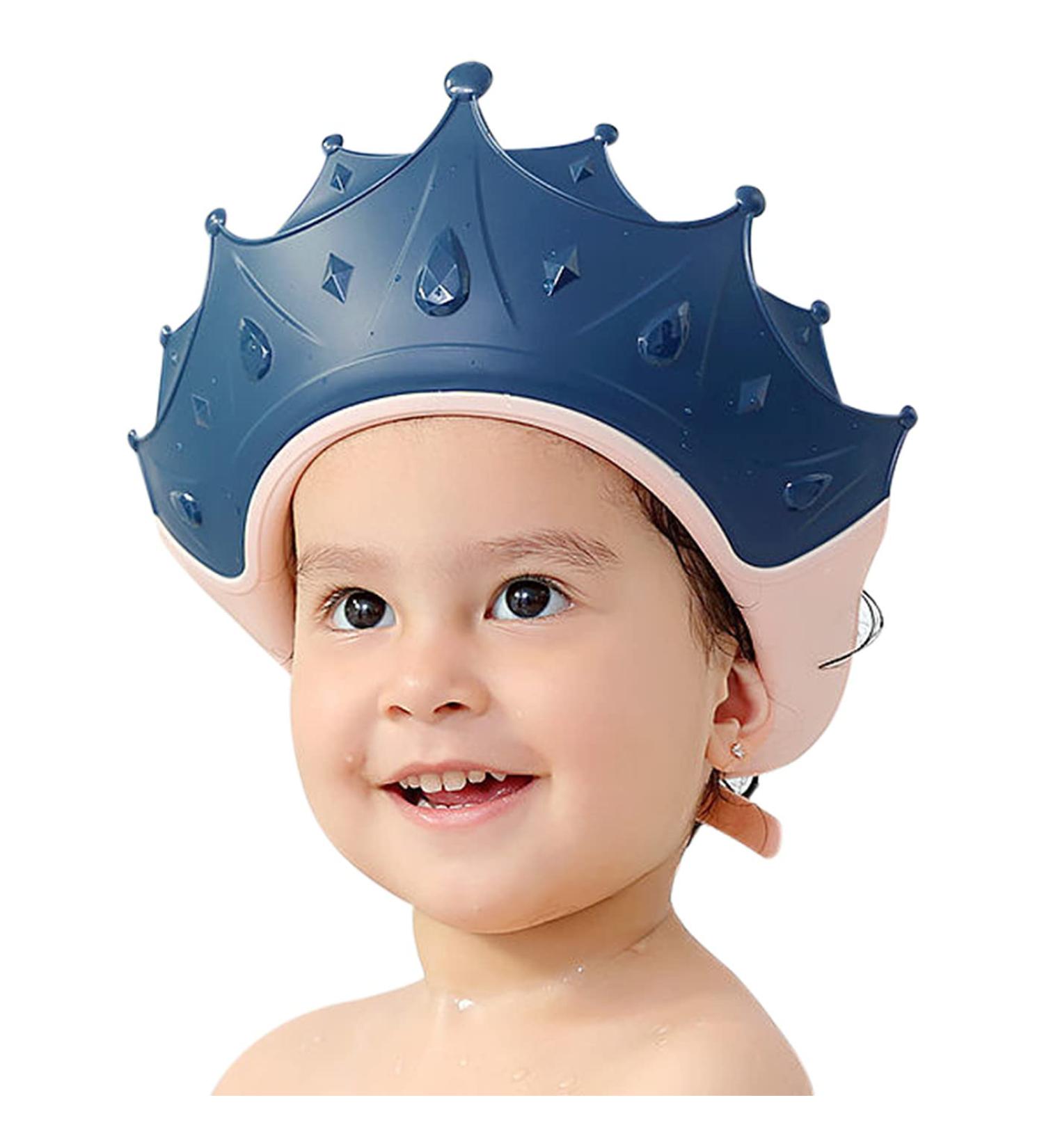 FUNUPUP Baby Shower Cap - Adjustable Hair Washing Shield for Kids - Blue - Buy Online on GoSupps.com