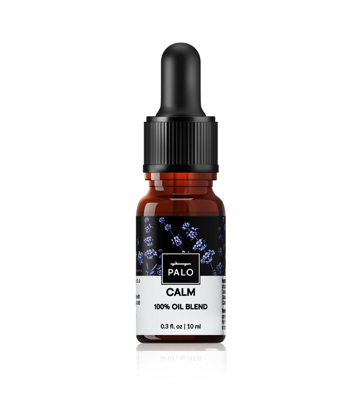 Palo Calm Essential Oil Blend for Diffuser and Weighted Eye Face Mask 100% Luxury Pure Lavender Bergamot Sage Soothing Refreshing Premium Aroma Oils (.33 oz/10 ml) - Buy Online on GoSupps.com