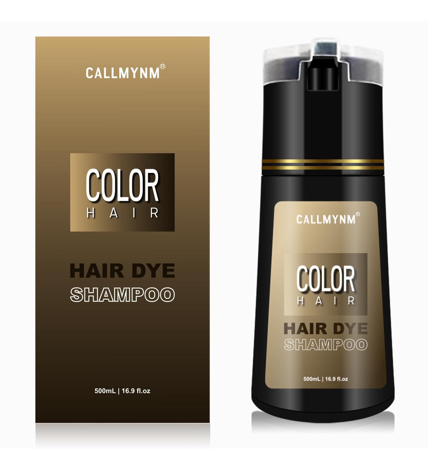 Dark Brown Hair Dye Shampoo for Gray Hair - Quick & Natural 3 in 1 Hair Color for Men & Women - Buy Online on GoSupps.com