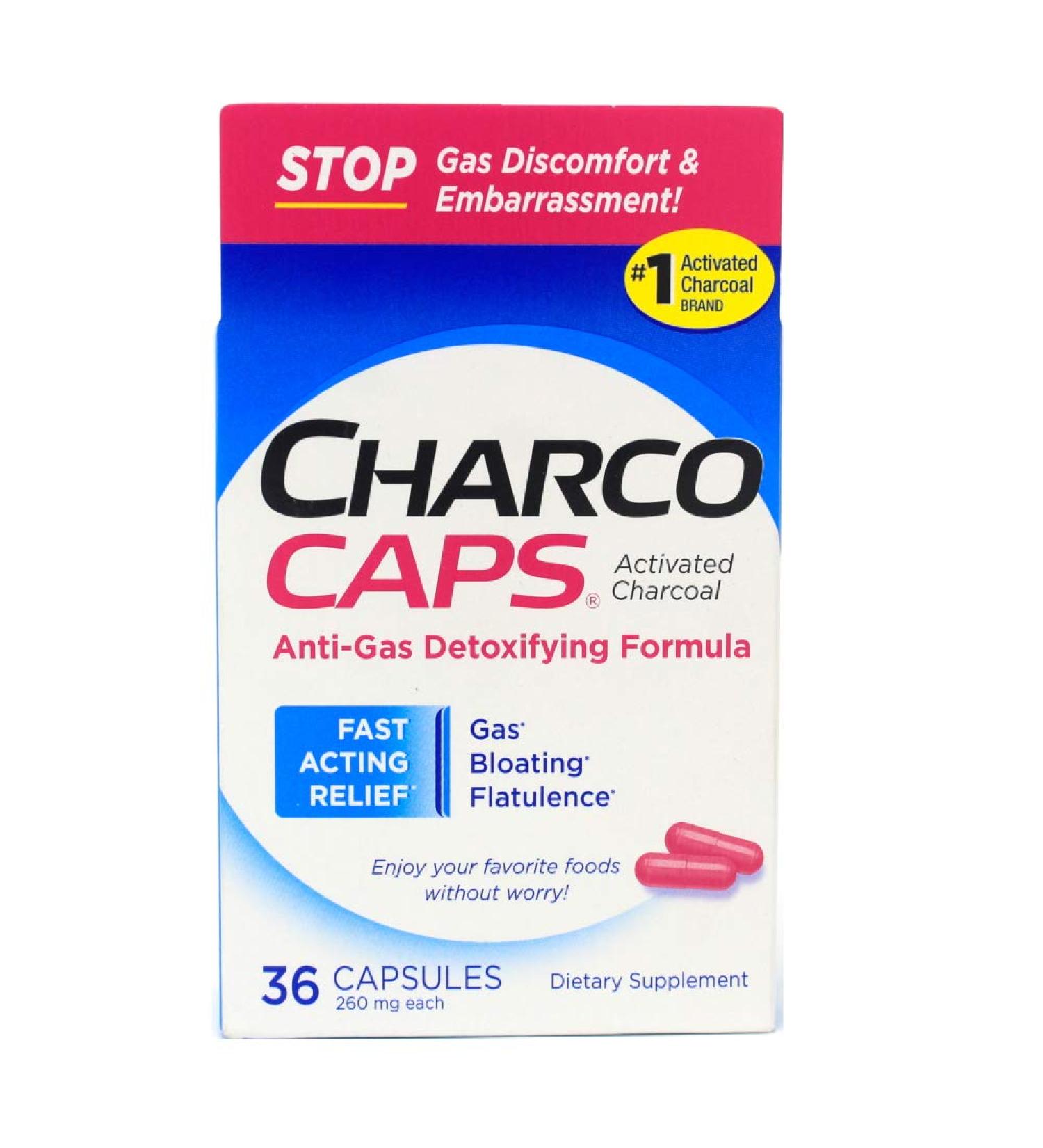 CharcoCaps Anti-Gas Formula Capsules 36 ea - Buy Online on GoSupps.com