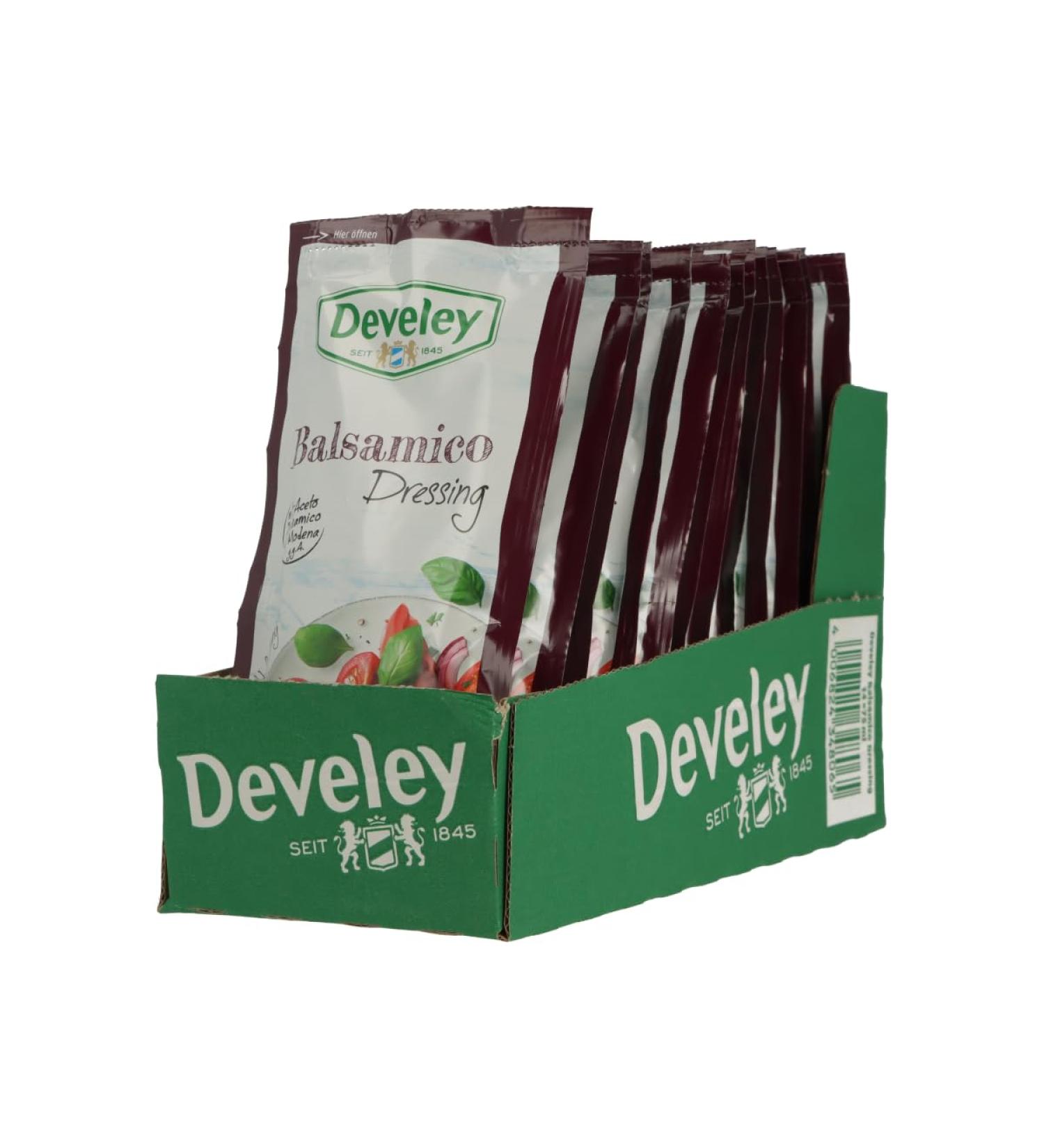 Develey salad dressing 14x75ml + free dough card from Migase (balsamic)
