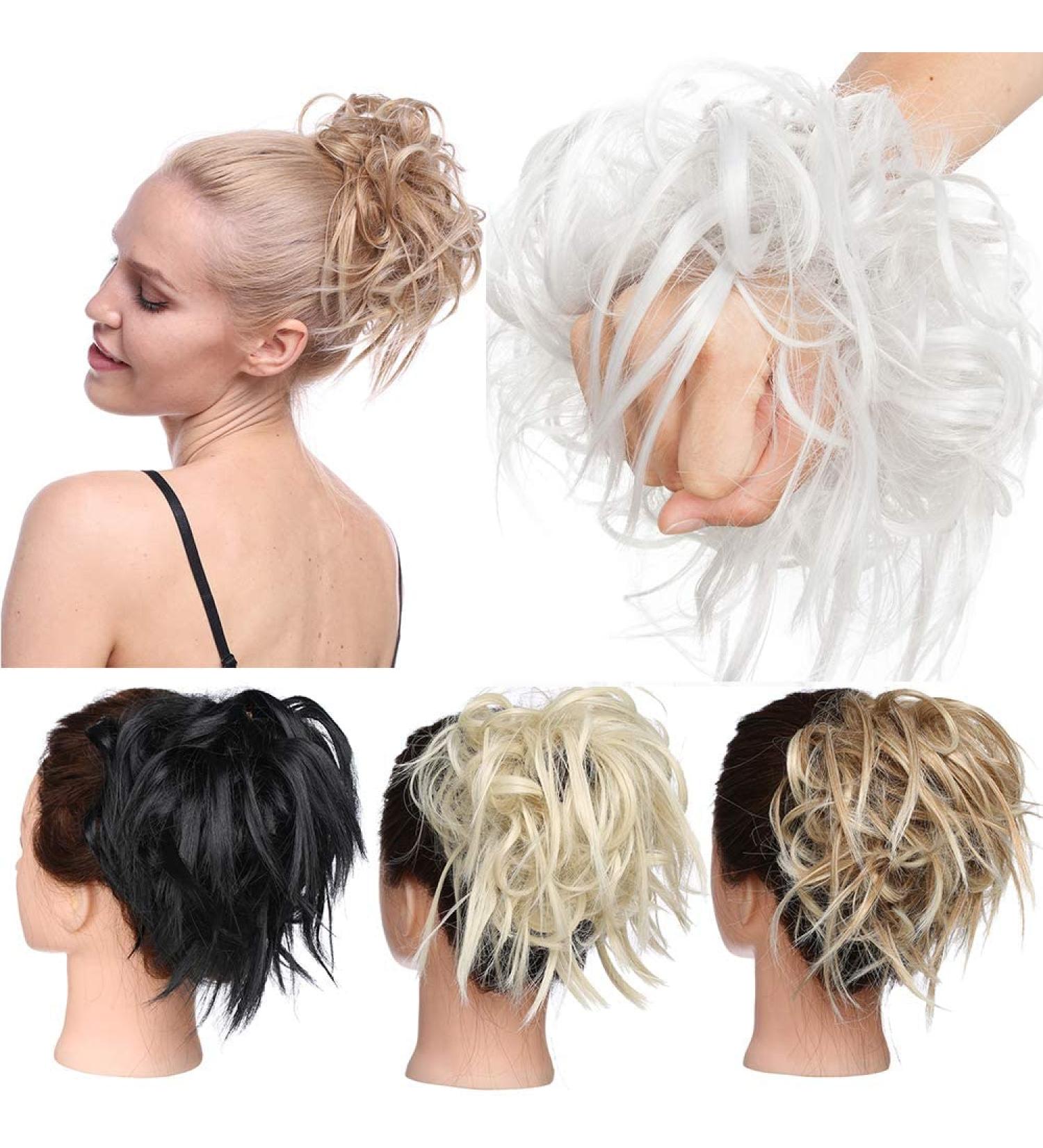 Shop Tess Hair Part Dutt Hair Tie - Silver Gray Hair Extensions for Women | 45g Smooth Shaped Updos - Affordable International Shipping - Buy Online on GoSupps.com