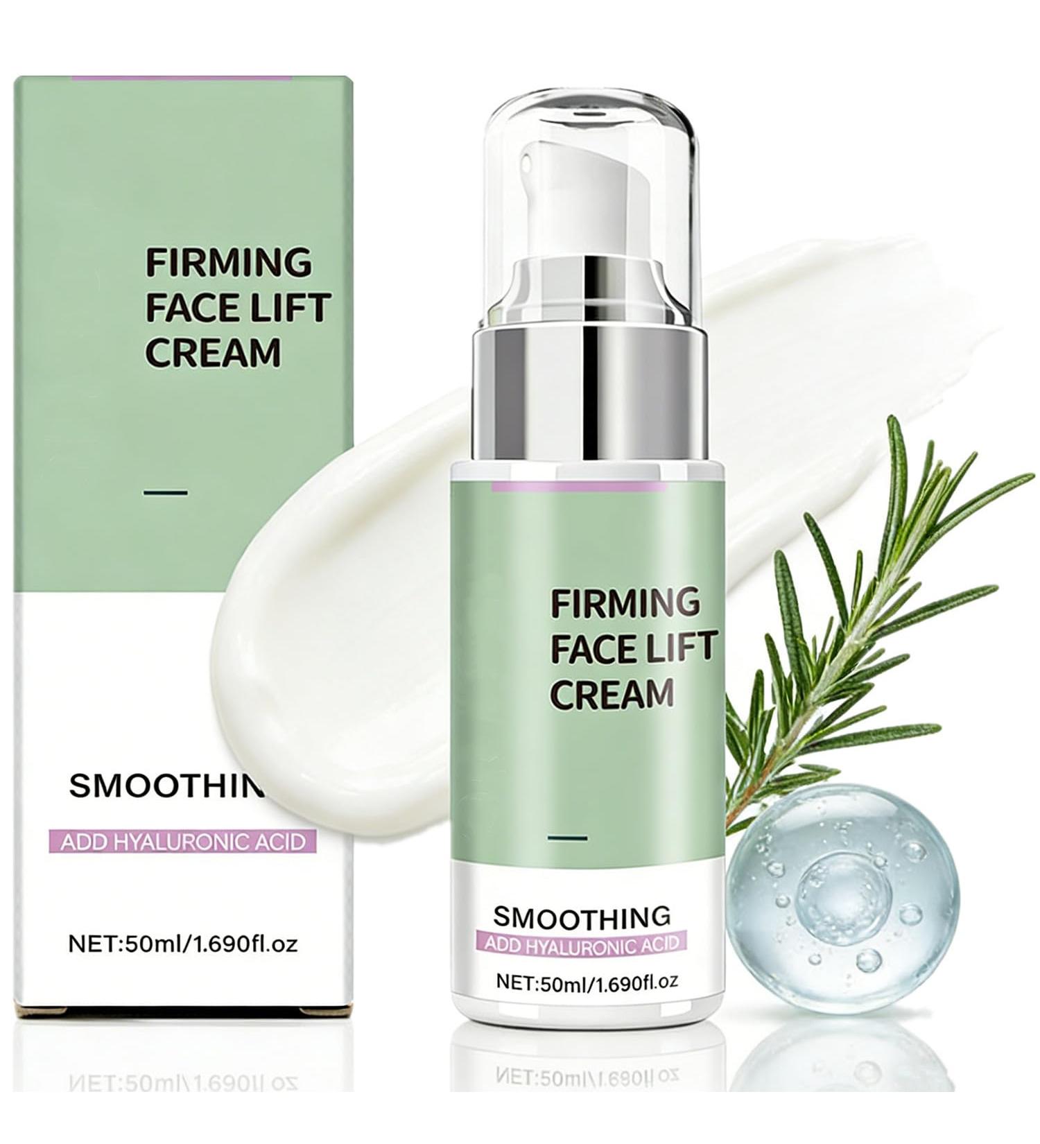 Firming Face Lift Cream with Hyaluronic Acid Smoothing Moisturizing Face Cream for Neck & Face Gentle Non-Sticky Texture Deep Hydration & Absorption Easy Glide Daily Facial Moisturizer 1.69 Fl Oz - Buy Online on GoSupps.com