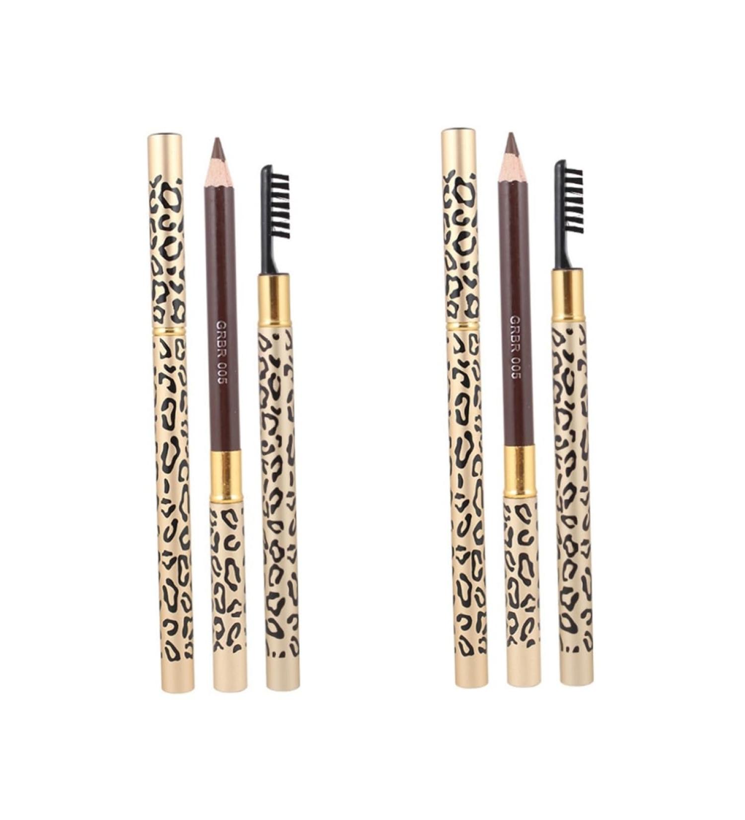 FOMIYES 4 Pcs Eyeliner Pencil Beauty Cosmetic Tool Double Head Eyebrow Pencil Makeup Pen Miss Lasting 1 count (Pack of 1) Picture 1x2pcs - Buy Online on GoSupps.com