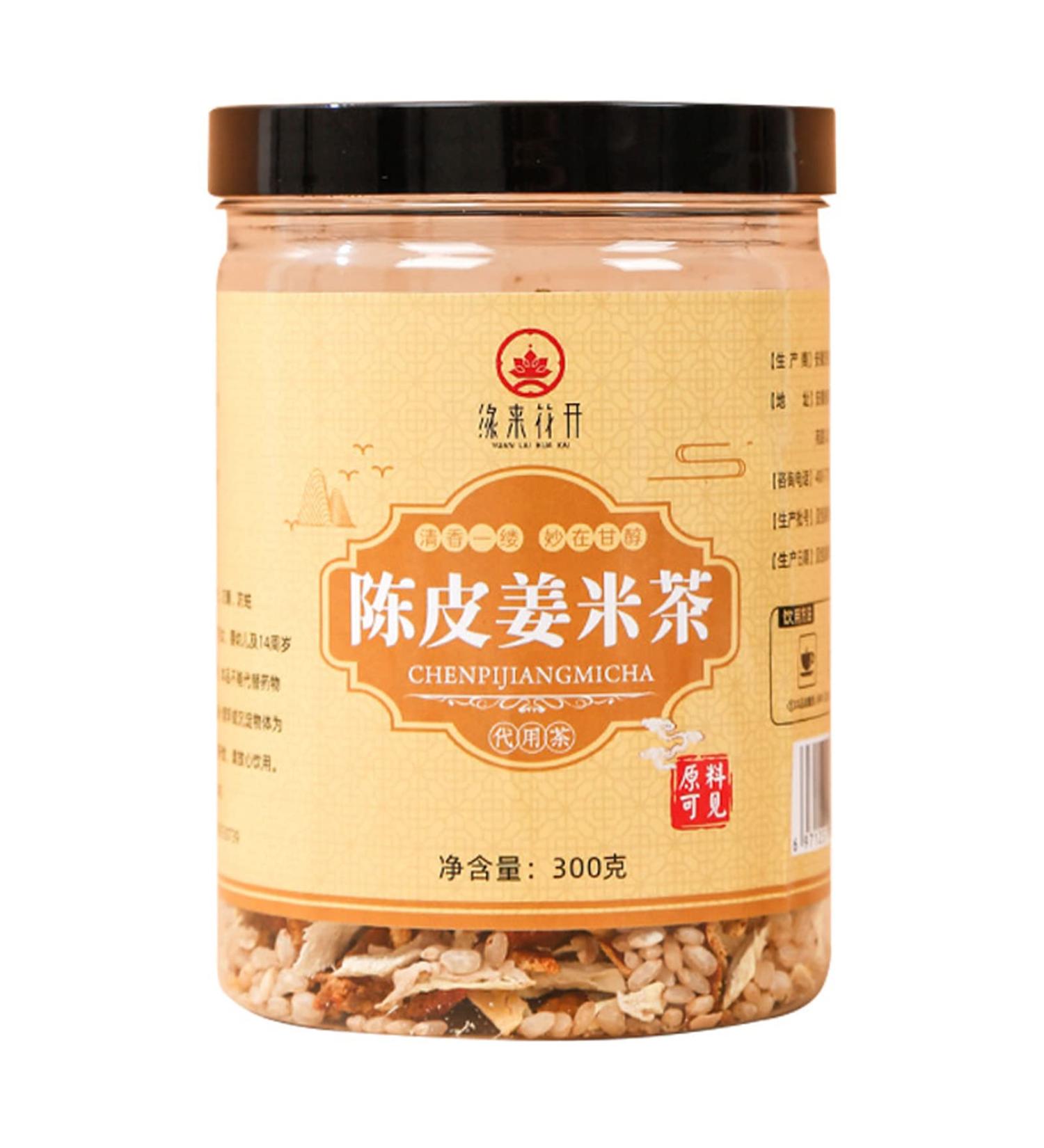 Orange Peel Ginger Rice Tea Herbal Tea Canned Fried Shredded Ginger Rice Tea Health Preserving Flower Tea - Buy Online on GoSupps.com