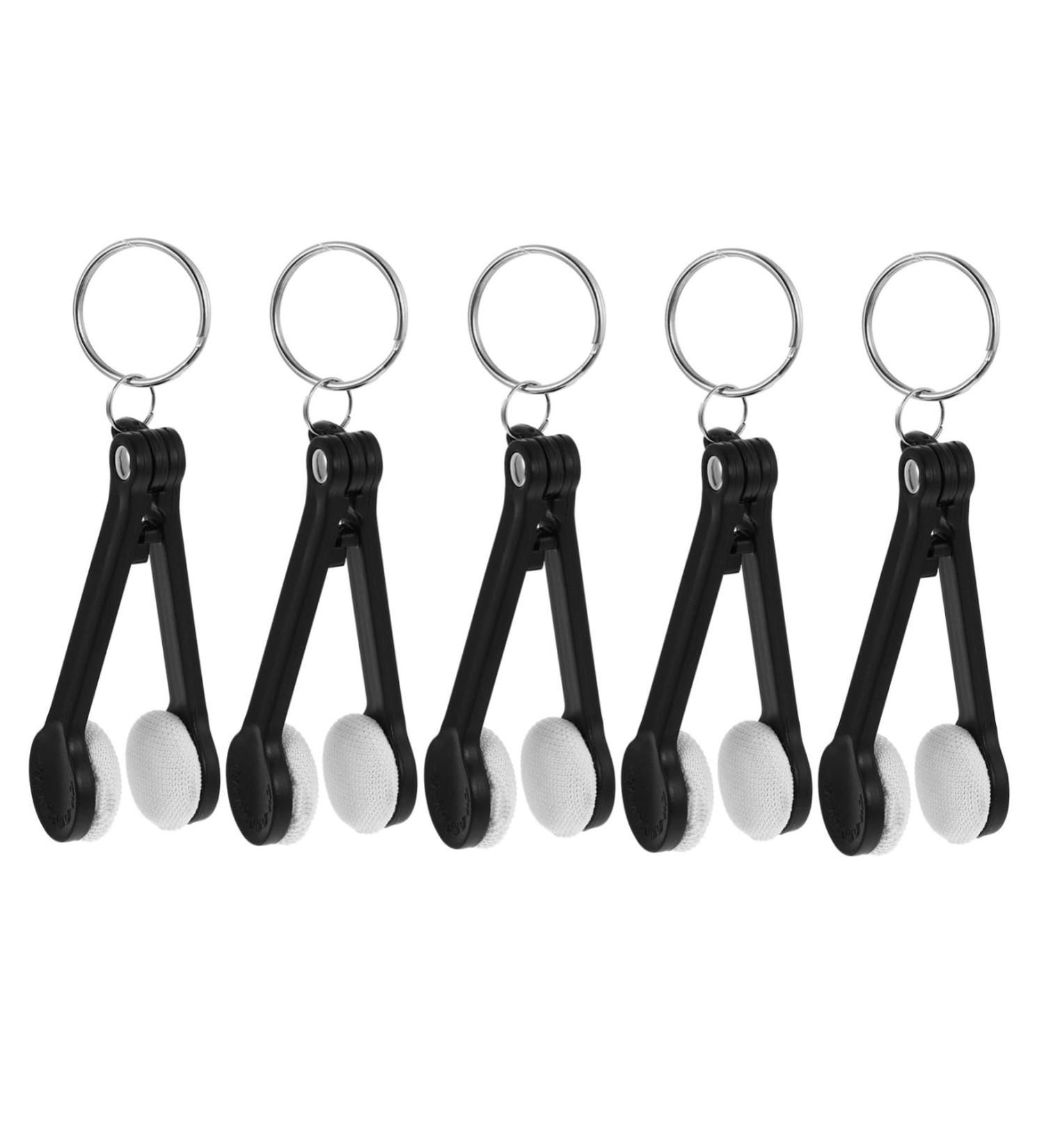 Beavorty 5pcs Portable Eyeglass Cleaning Kit - Keychain Glasses Wipes & Multi-Function Cleaner for Sunglasses & Eyeglasses - Buy Online on GoSupps.com