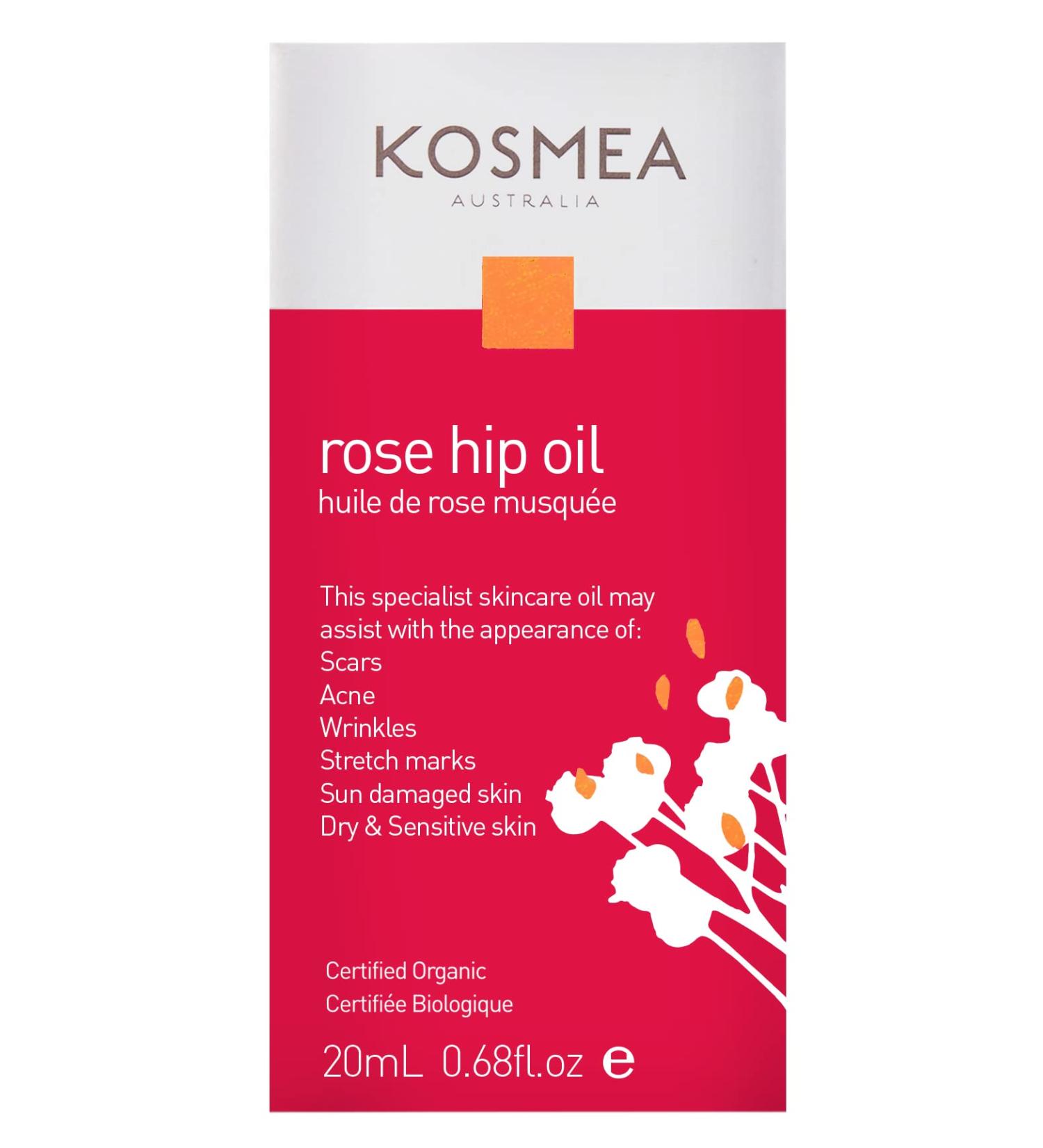 Kosmea Rosehip Oil - Premium Anti-Aging Face & Body Treatment - 0.68 fl oz - Buy Online on GoSupps.com