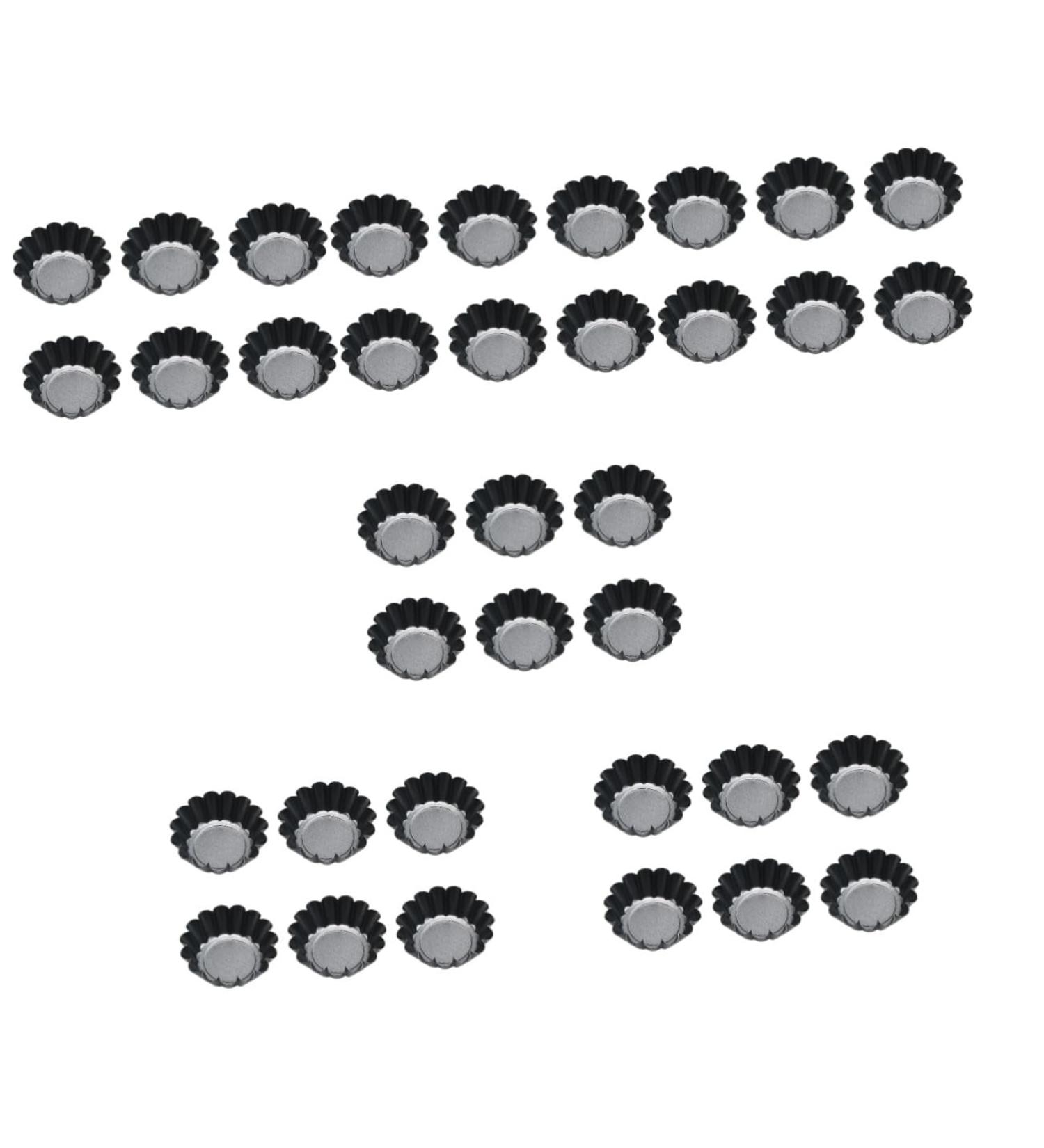 PRETYZOOM Flan Tart Pan 36 Pcs Cake Mold Non Stick Egg Tart Mold Wrought Iron Iron Bake Mold - Buy Online on GoSupps.com