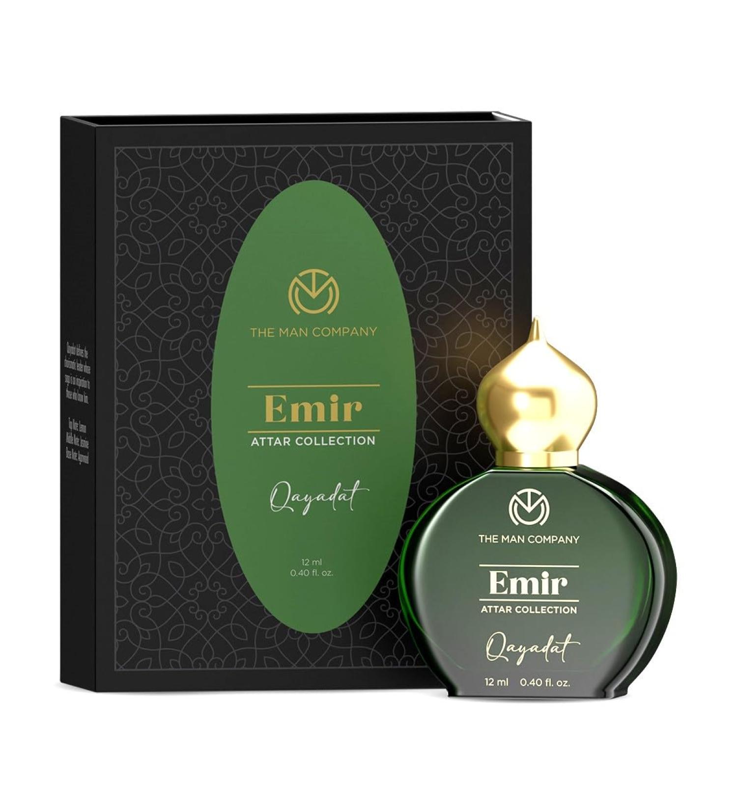 The Man Company 100% Alcohol-Free Attar Perfume for Men Qayadat Emir Collection | Premium Long Lasting Fragrance | 35% Highly Concentrated Perfume Oil - Buy Online on GoSupps.com