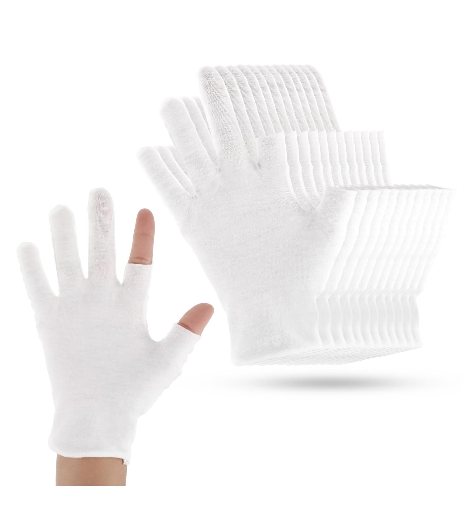 Dimeho 6 Pairs Moisturizing Cotton Gloves Touchscreen Overnight Sleeping Gloves Lightweight Nighttime Lotion White Gloves for Bedtime Dry Hand Therapy Sensitive Irritated Skin SPA - Buy Online on GoSupps.com