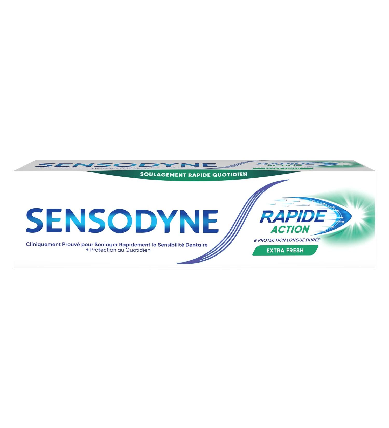 Buy Sensodyne Toothpaste Rapid Action Extra Fresh 75ml - Relieve Tooth Sensitivity & Freshen Breath | International Shipping Available - Buy Online on GoSupps.com