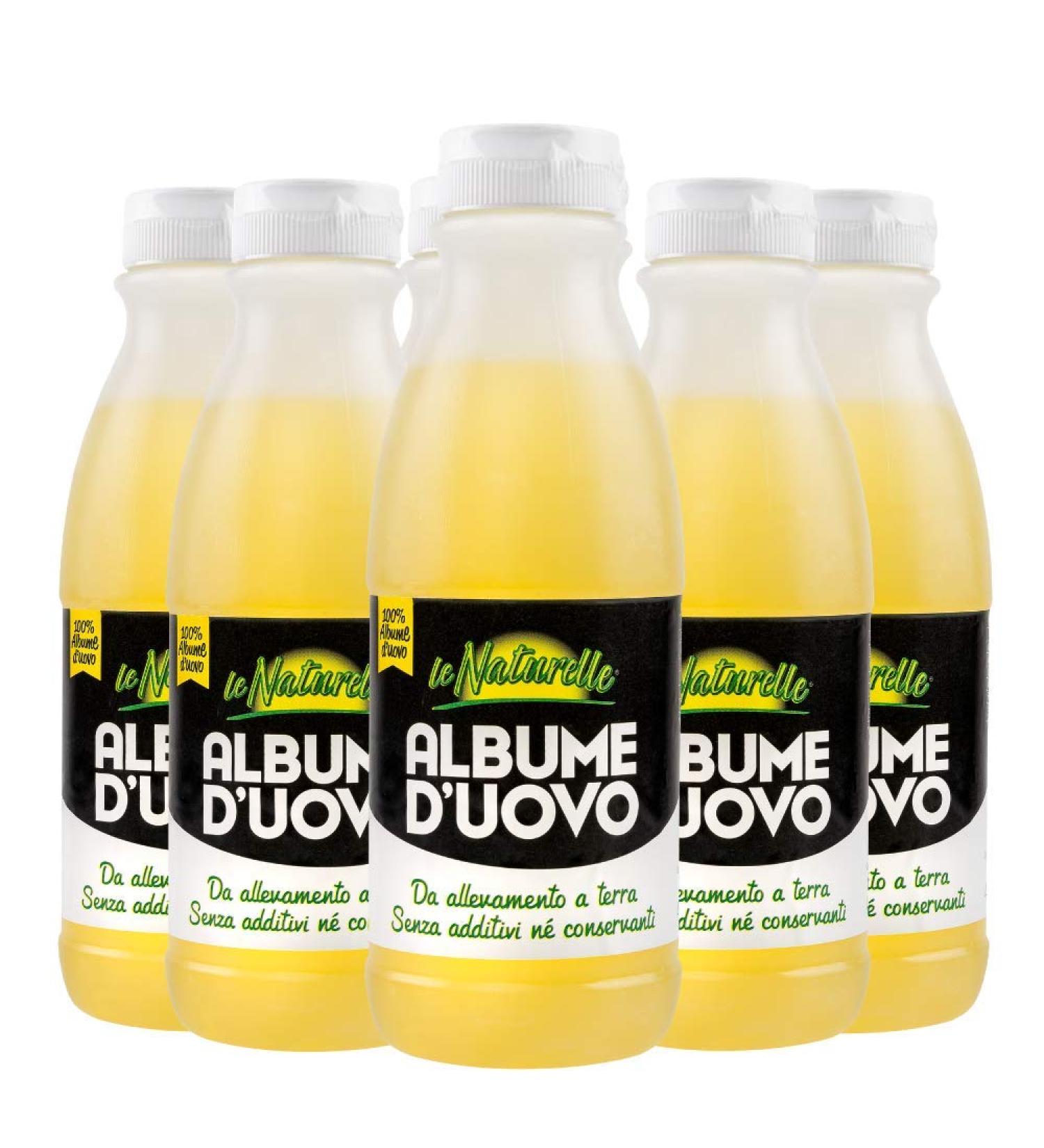 Egg whites le Naturelle for breeding on the ground - 6 bottles of 500 g. It is stored at room temperature. - Buy Online on GoSupps.com