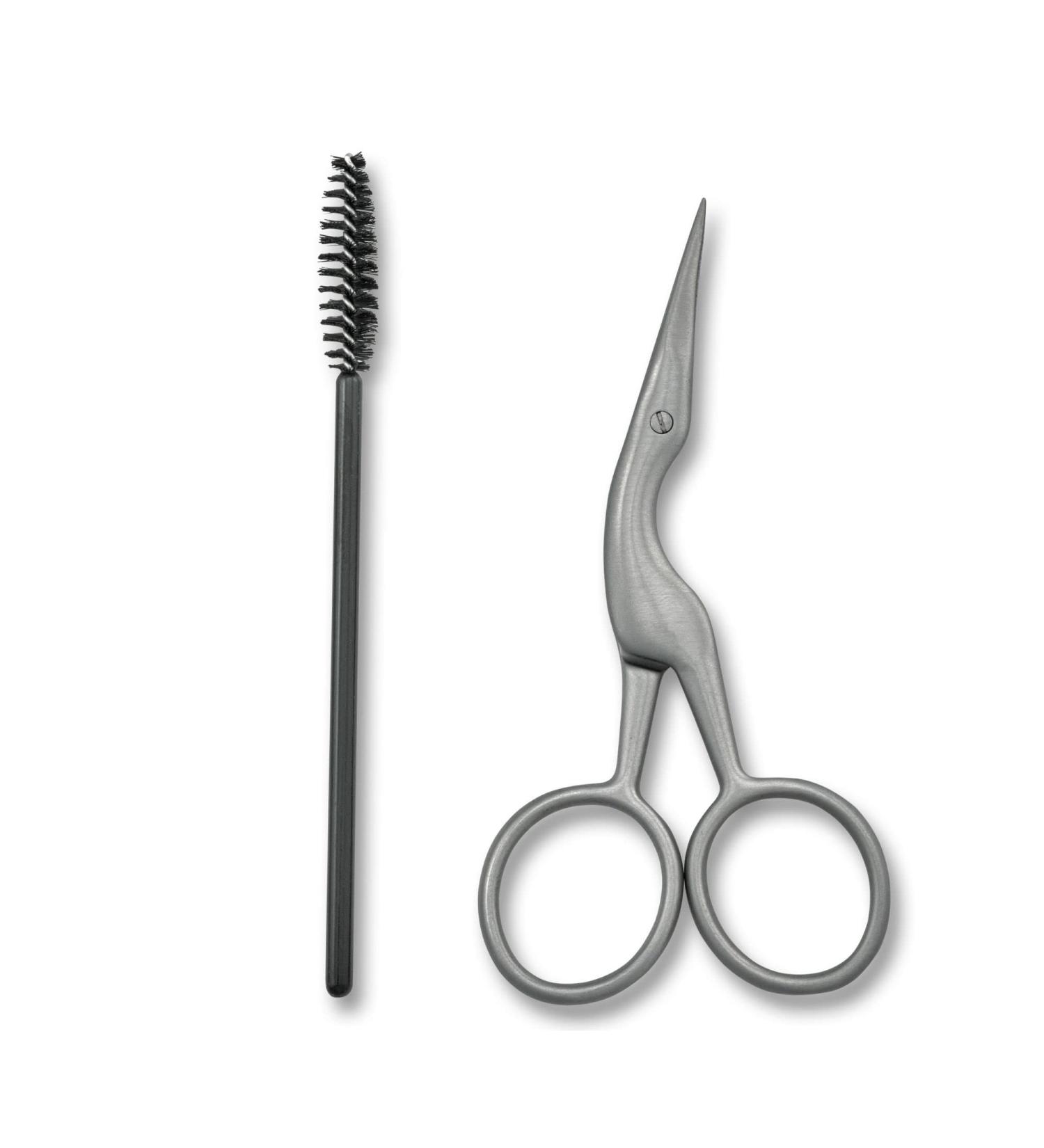 JAPONESQUE Brow Scissors & Spoolie - Premium Stainless Steel Brow Grooming Tool for Perfect Shaping - Buy Online on GoSupps.com