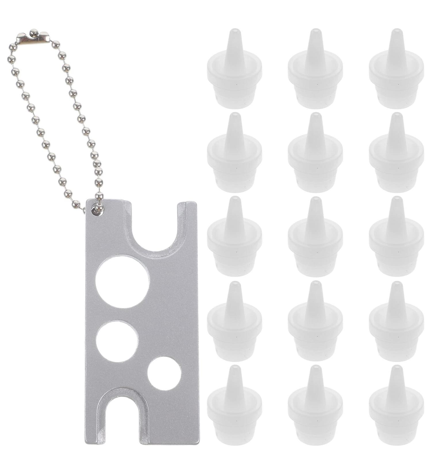 Beaupretty 1 Set Remover glue bottle scroll wheel eyelash remover plug opener for roller ball beer flat eyelash glue replacement caps lash extension glue plugs bottle opener - Buy Online on GoSupps.com