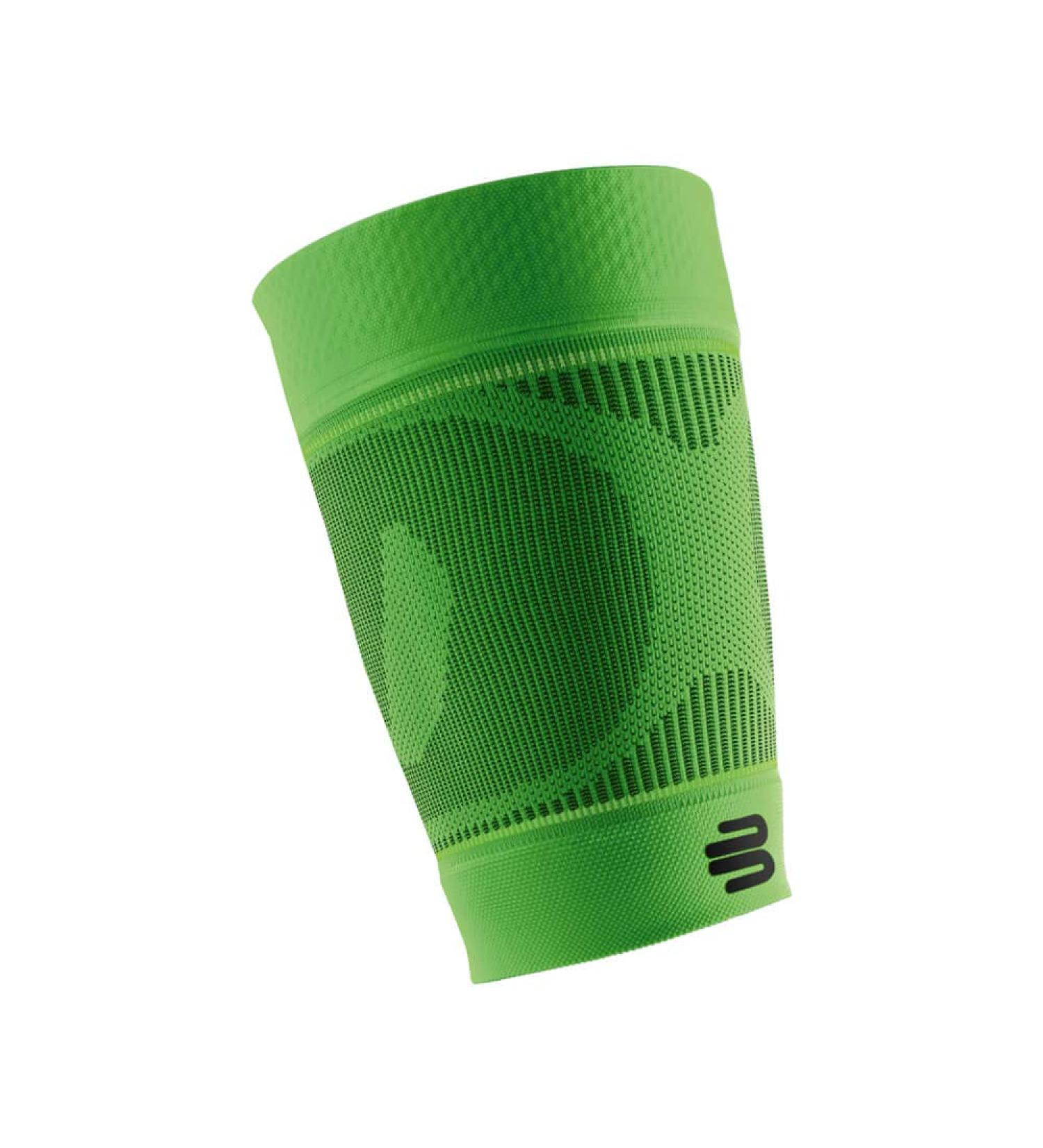 Bauerfeind Compression Skylight Bandage - Sports Compression Sleeves for Upper Leg | Unisex Thigh Support | Ideal for Ball & Endurance Sports - Green S Lang - Buy Online on GoSupps.com