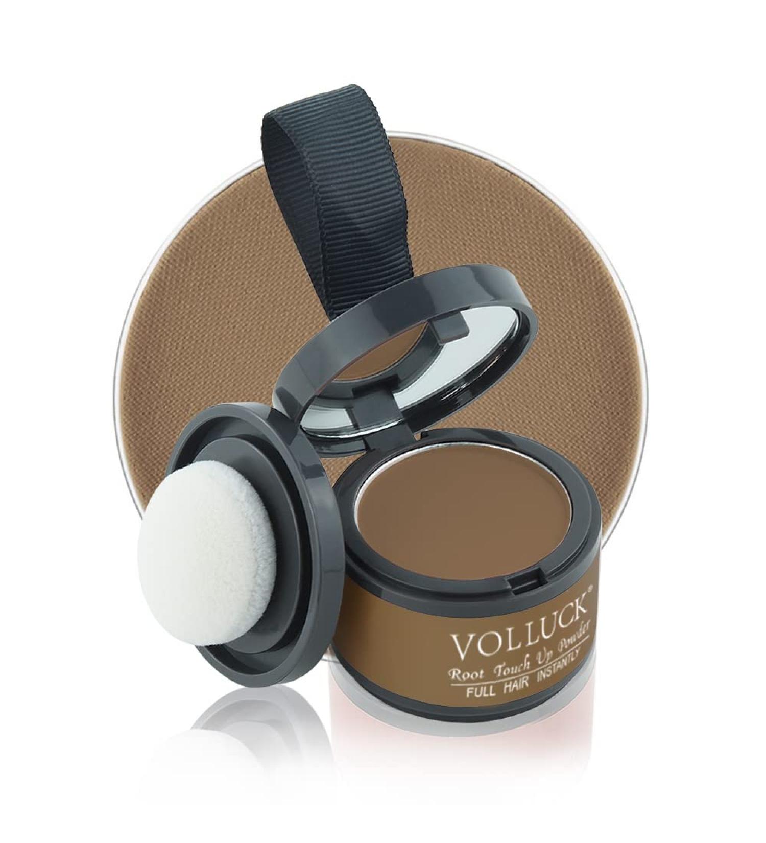 VOLLUCK Root Touch Up Hair Powder - Dark Brown Root Cover Up Stick for Thinning Hair, Bald Spots, Eyebrows, Beard Line - Men and Women - Light-Brown - Buy Online on GoSupps.com
