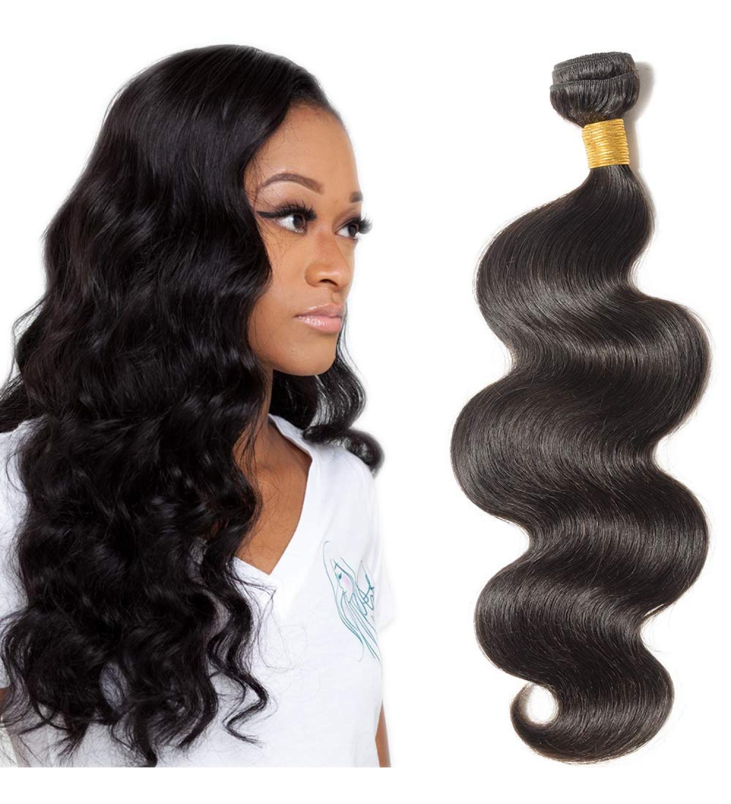 SEGO 10A Brazilian Human Hair Bundles - 100% Unprocessed Body Wave Weave Natural Black 20 - Premium Virgin Hair for Stunning Looks - Buy Online on GoSupps.com