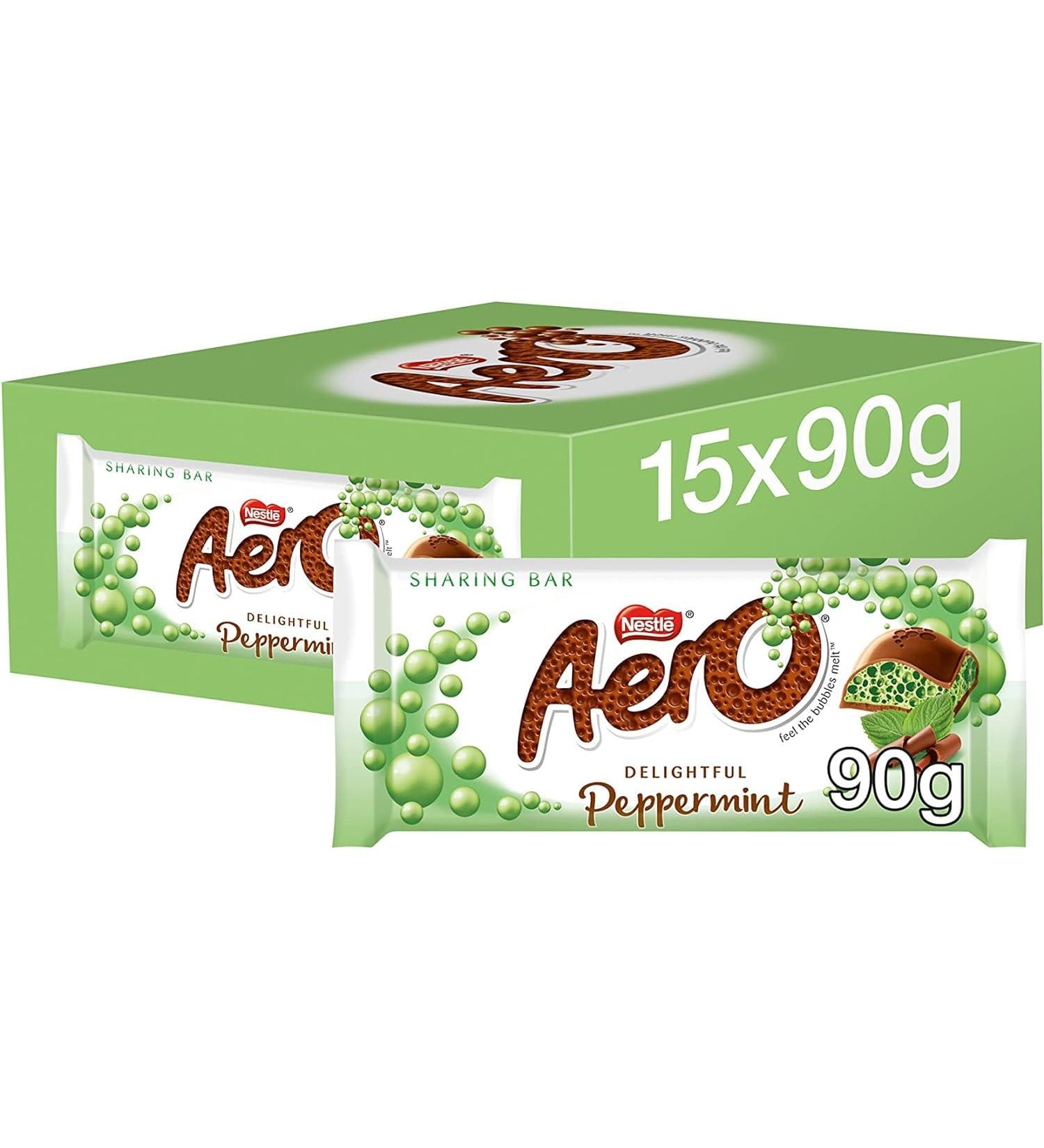  Fantastic Trade Store Aero Peppermint Chocolate Bar 90g Box of 15 - Buy Online on GoSupps.com
