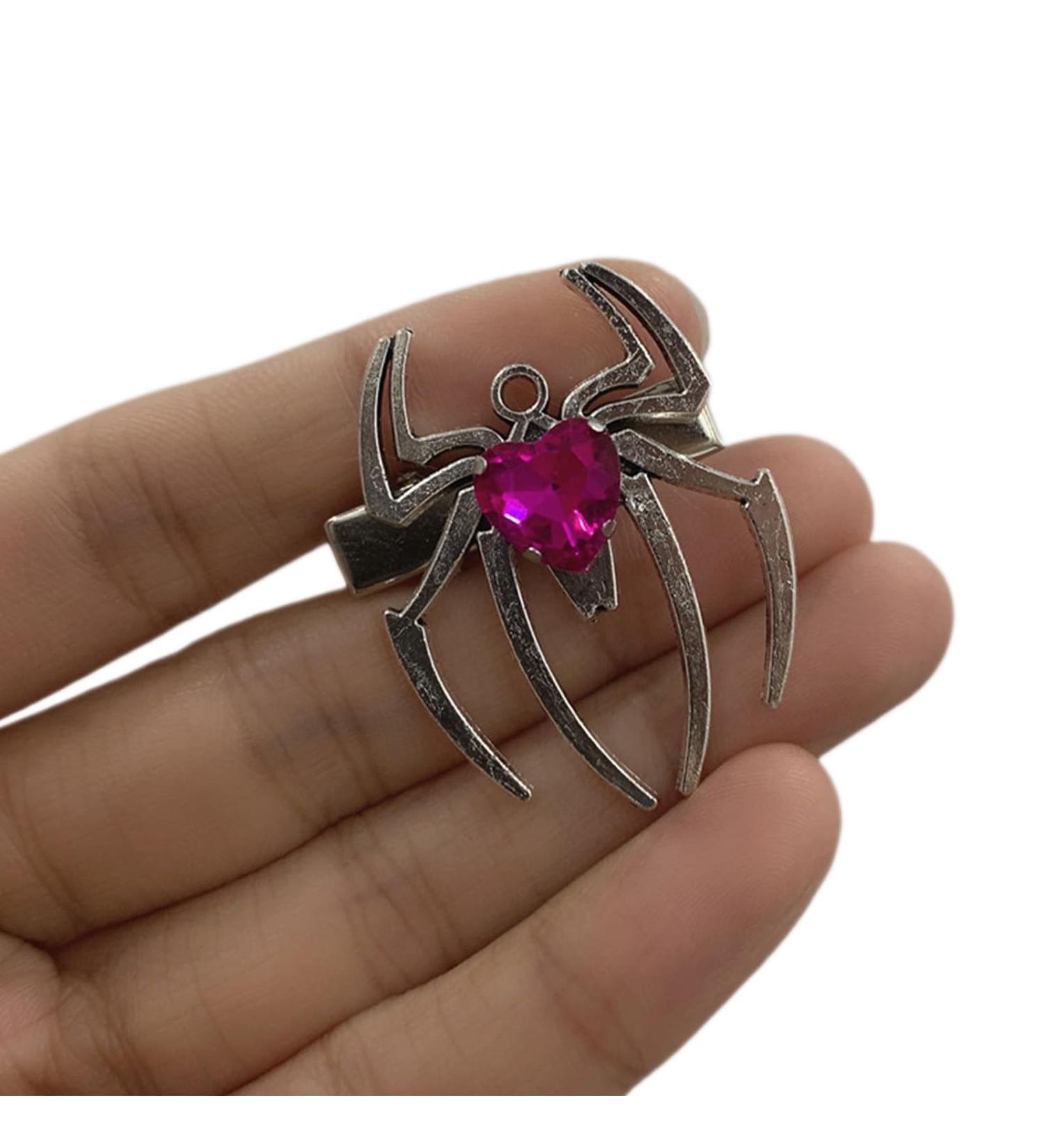 amangul Spiders Hair Clip for Teens Girl Cool Hairpins Side Clip Hair Barrettes for Women Side Bangs Hair Decor(Rose Red) - Buy Online on GoSupps.com