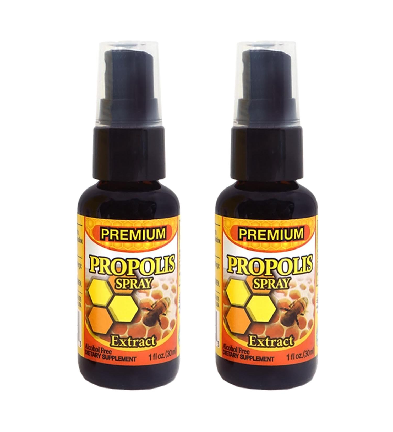 Dr.K&C HNHusa Premium Propolis Spray Throat Sore Relief 60 ml Antioxidant Immune System Support Soothing Natural Bee Honey Propolis 2pk 2 Pack - Buy Online on GoSupps.com