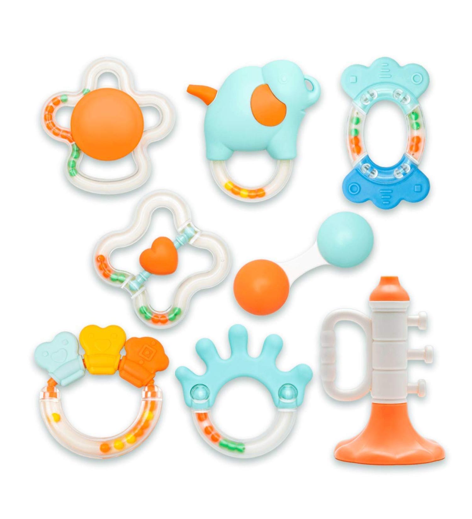 Buy Alilo Gripping Rings Set - 8 Teething Rings with Storage Box | International Shipping Available - Buy Online on GoSupps.com