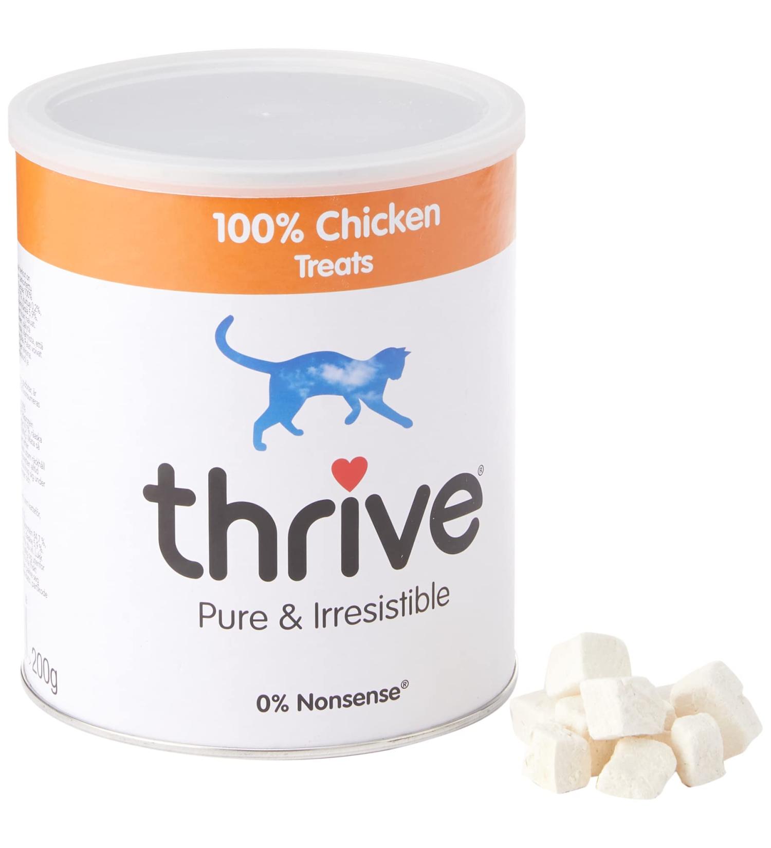 Thrive Cat 100 Percent Chicken Treats MaxiTube 170g Chicken 170 g (Pack of 1) - Buy Online on GoSupps.com