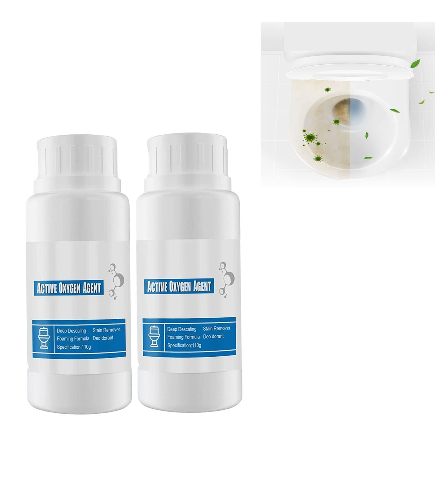 2 Pcs Touch Free Fizzy Foam Toilet Cleaner Splash Toilet Cleaner Foam Powder As Seen on TV for in Toilets Squatting Pans Easy to Help You Solve in Toilet Cleaning - Buy Online on GoSupps.com
