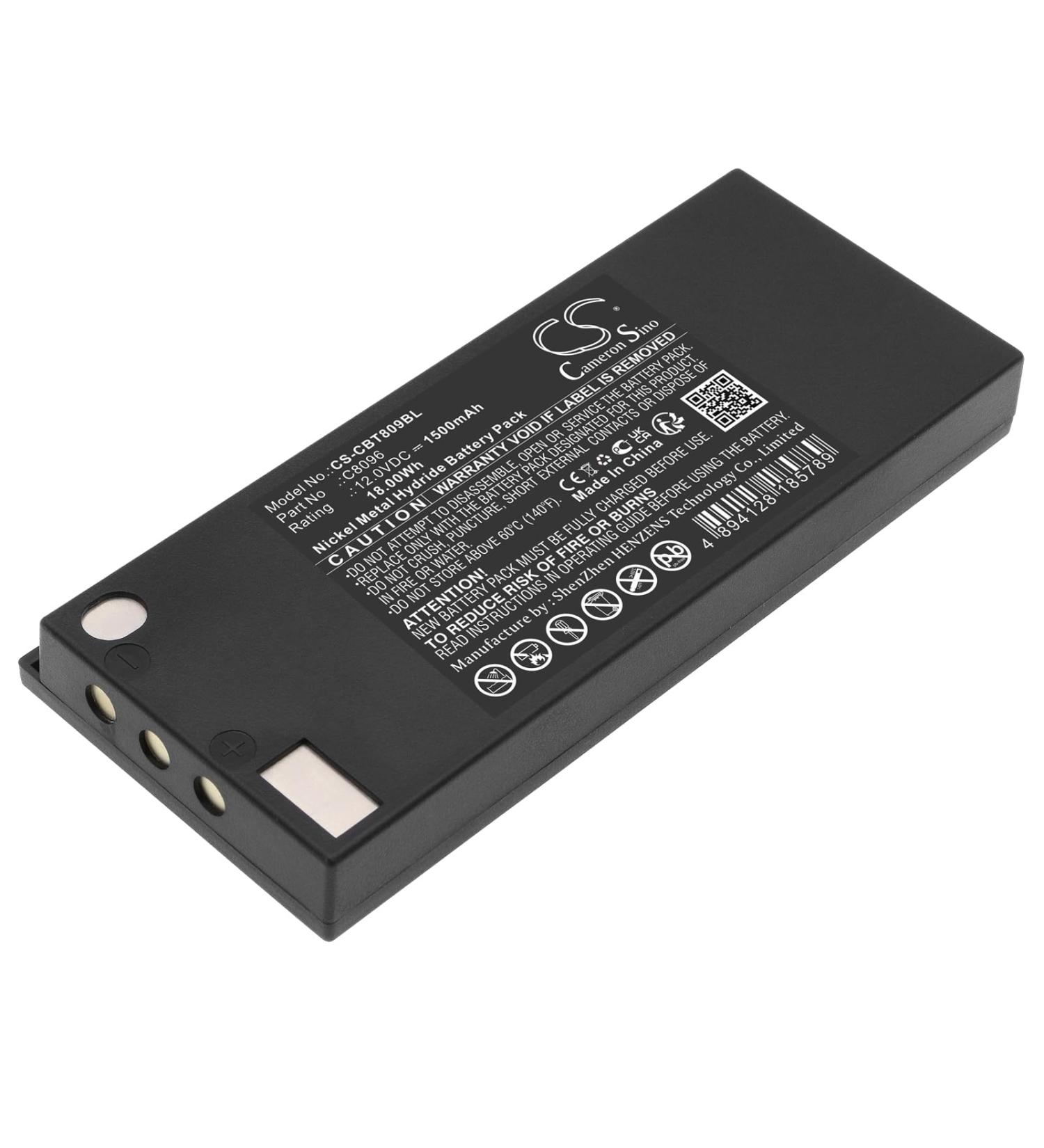 Replacement Battery for Cattron Theimeg 7700T15 Toggle Controller - C8096 (1500mAh/12.0V) | International Shipping Available - Buy Online on GoSupps.com