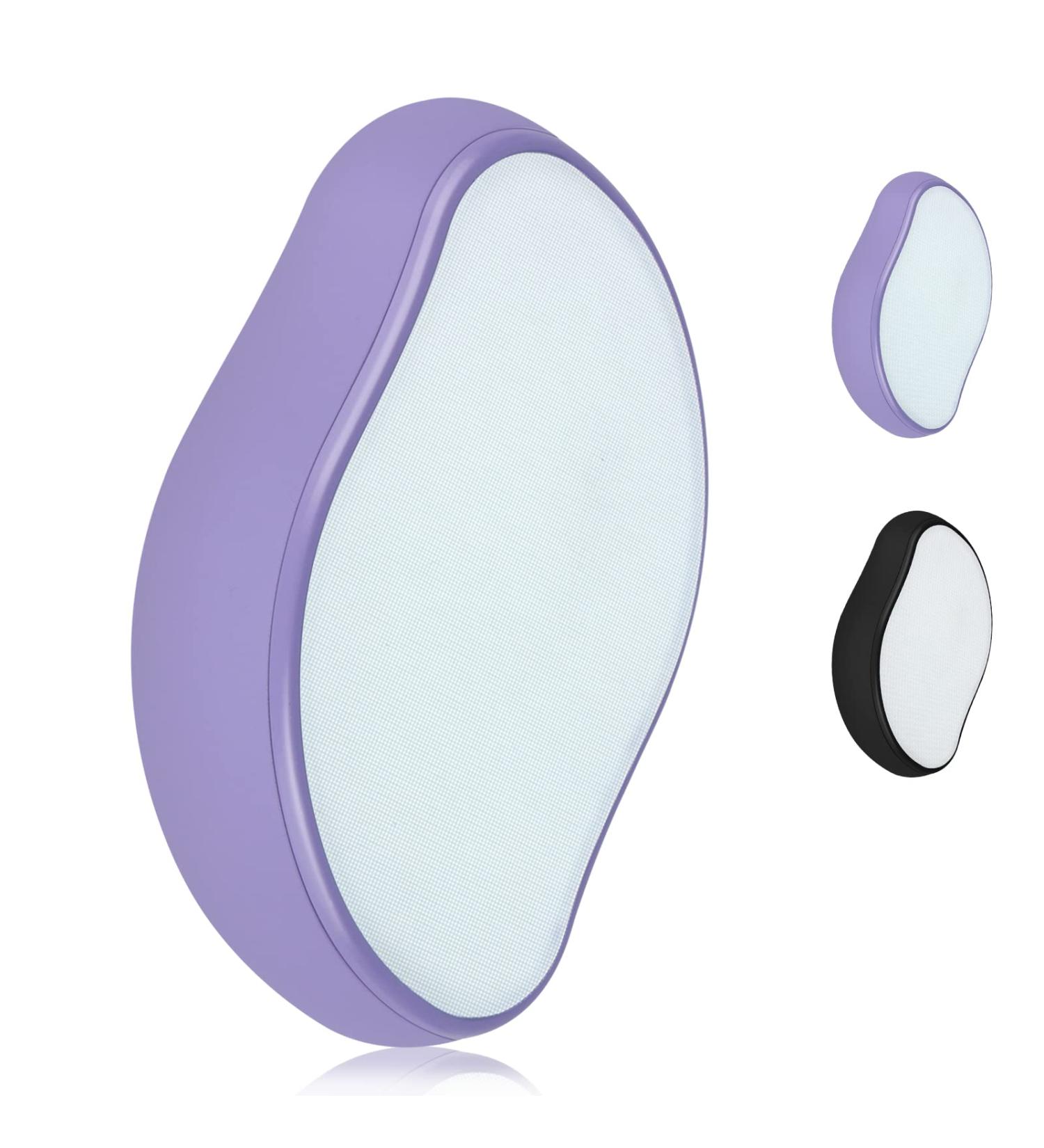 Painless Hair Removal Crystal Eraser for Women - Washable Exfoliation Tool for Arms, Legs, and Face - Purple - Buy Online on GoSupps.com