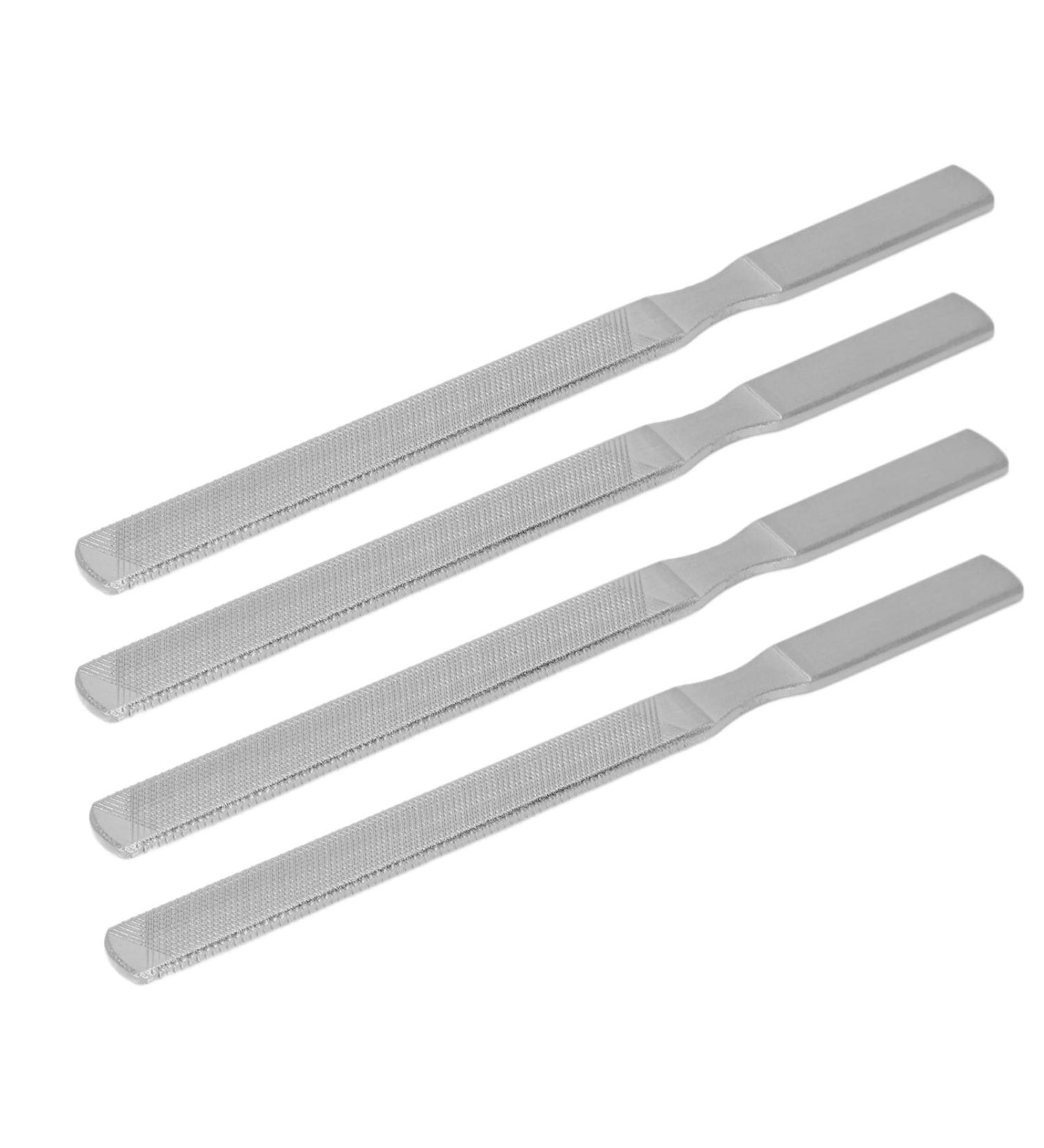Stainless Steel Nail File 4 Sided Design Portable and Convenient Ideal for All Nail Types Ensures Safe and Gentle Filing with Fine Grit Surface Made from Durable Stainless - Buy Online on GoSupps.com