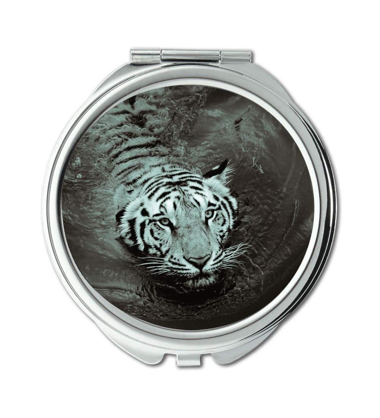 Mirror Compact Mirror animal photography big cat black and white pocket mirror portable mirror - Buy Online on GoSupps.com