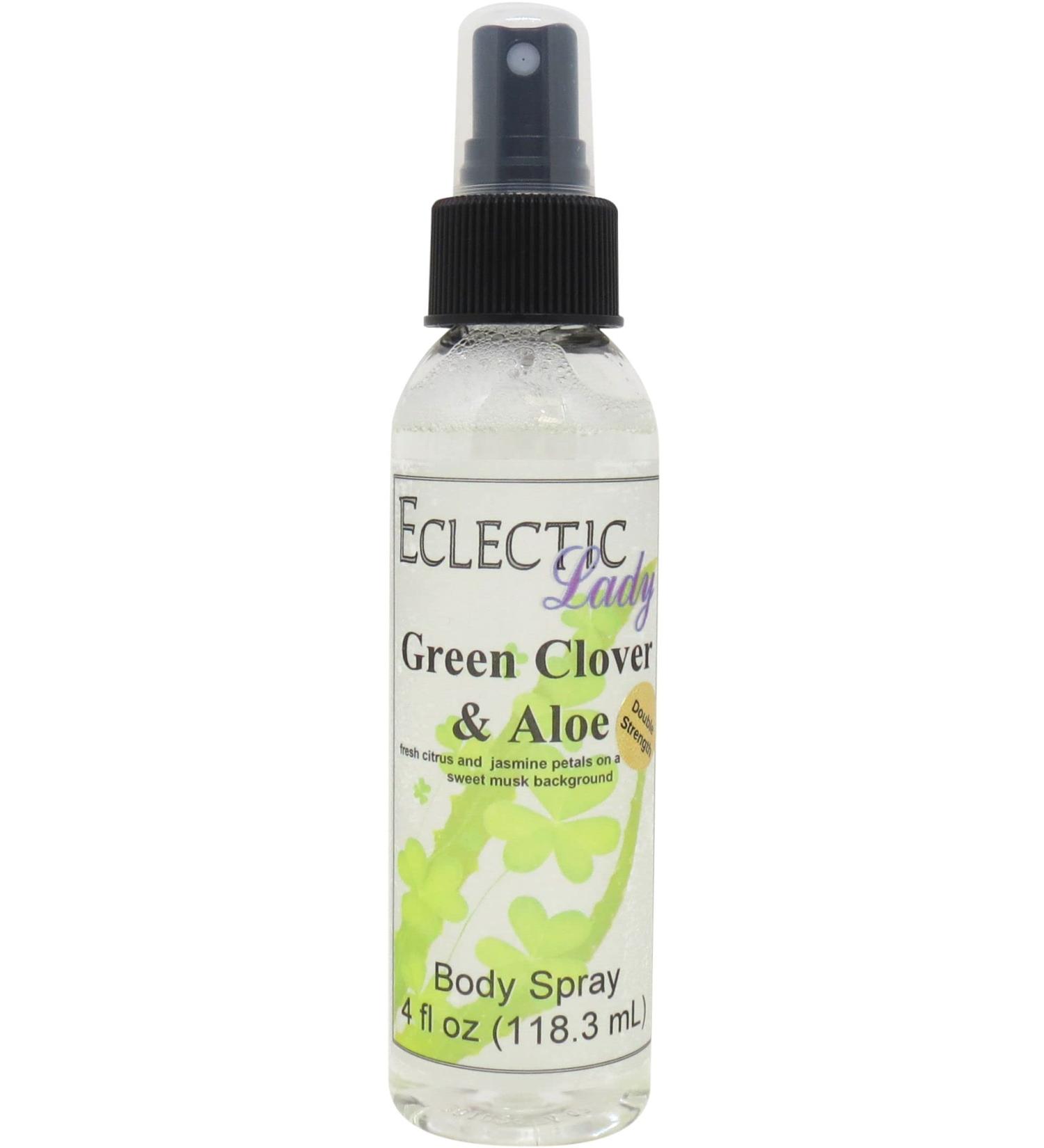 Green Clover And Aloe Body Spray (Double Strength) 4 ounces Body Mist for Women with Clean Light & Gentle Fragrance Long Lasting Perfume with Comforting Scent for Men & Women Cologne with Soft 4 Fluid Ounces (Double Strength) - Buy Online on GoSupps.com