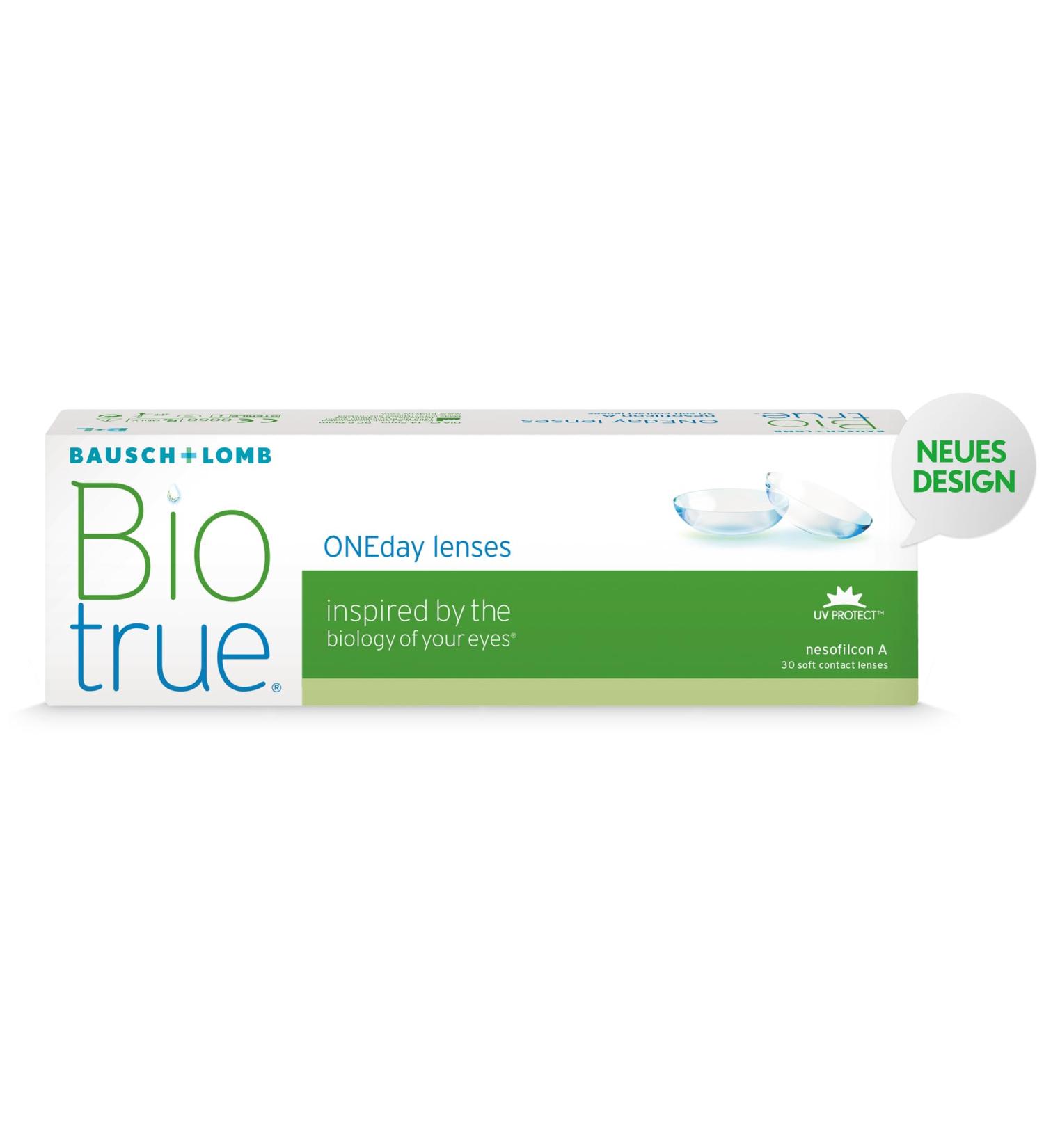 Bausch + Lomb Biotrue Oneday Daily Lenses - Soft Spherical Contacts (30 pcs) | BC 8.6 mm Dia 14.2 mm -3.75 Dioptria - International Shipping Available - Buy Online on GoSupps.com