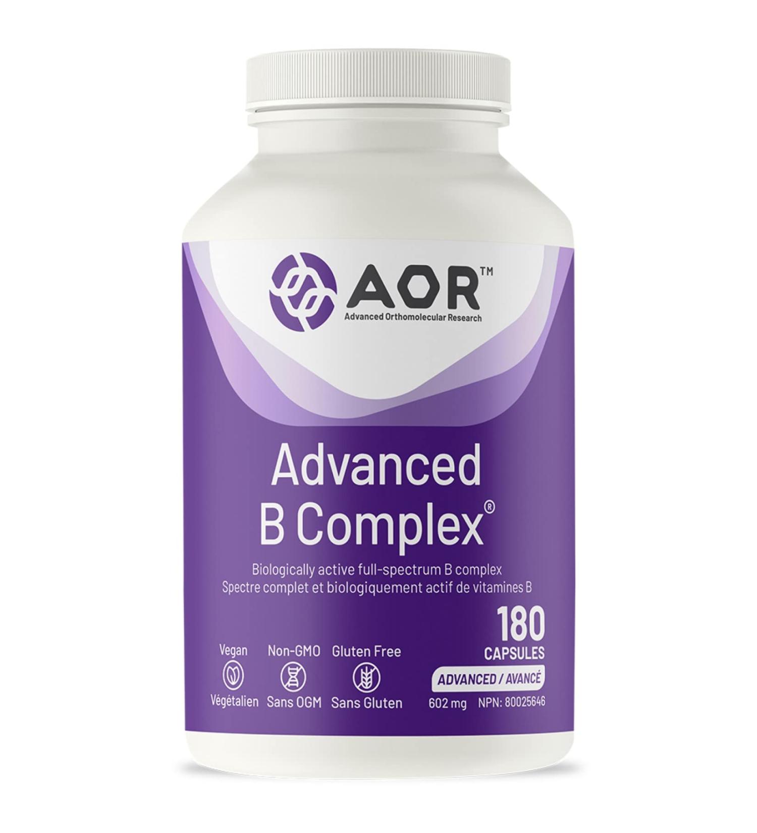 AOR SPO Advan.B Complex Capsules 180ct - Buy Online on GoSupps.com