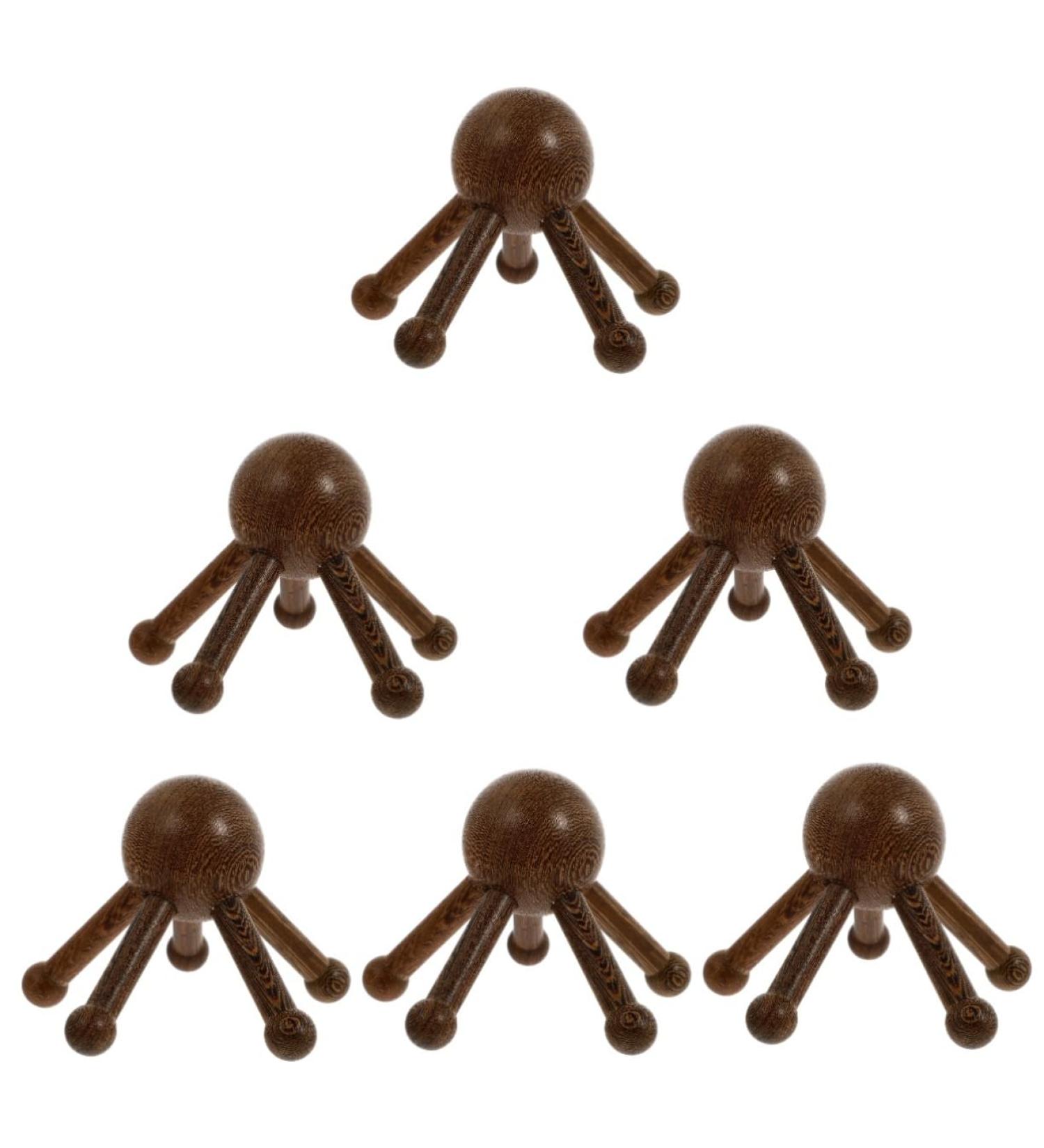 Shop Minkissy 6-Piece Wooden Massager Comb Set - Scalp Massage Tools for Relaxation & Tingle Relief | International Shipping Available - Buy Online on GoSupps.com