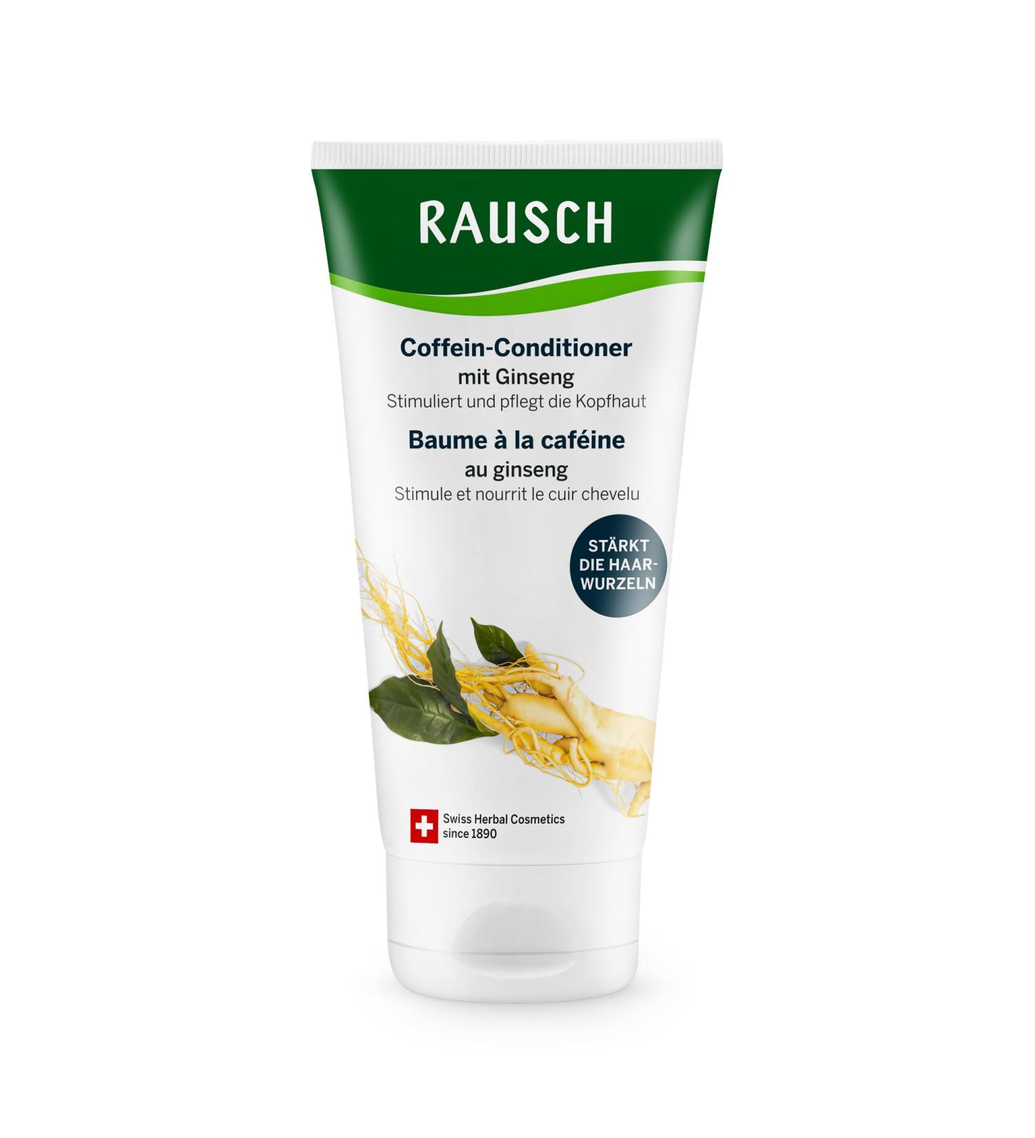 RAUSCH Apr s-shampoing la caf ine au ginseng 150 ml Soin stimulant et fortifiant pour les racines affaiblies des cheveux Fabriqu en Suisse avec des extraits de ginseng de guarana et de caf ine - Buy Online on GoSupps.com