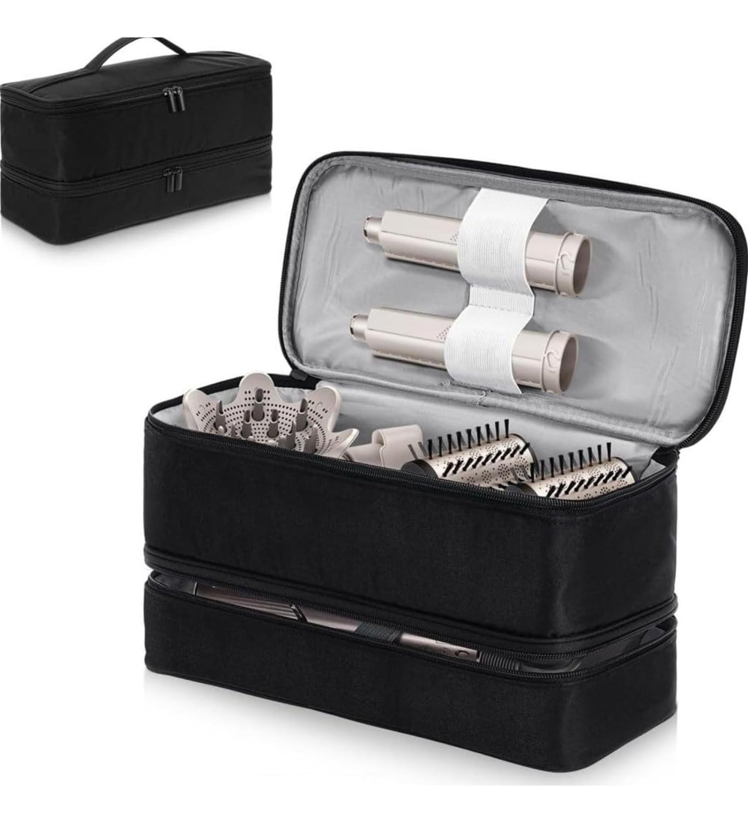 Double-Layer Carrying Case for Shark Flexstyle Portable Storage Case for Shark Flexstyle/Dyson Airwrap Styler and Attachments Travel Case Organizer Bag for Hair Dryer Black Double-Layer - Buy Online on GoSupps.com