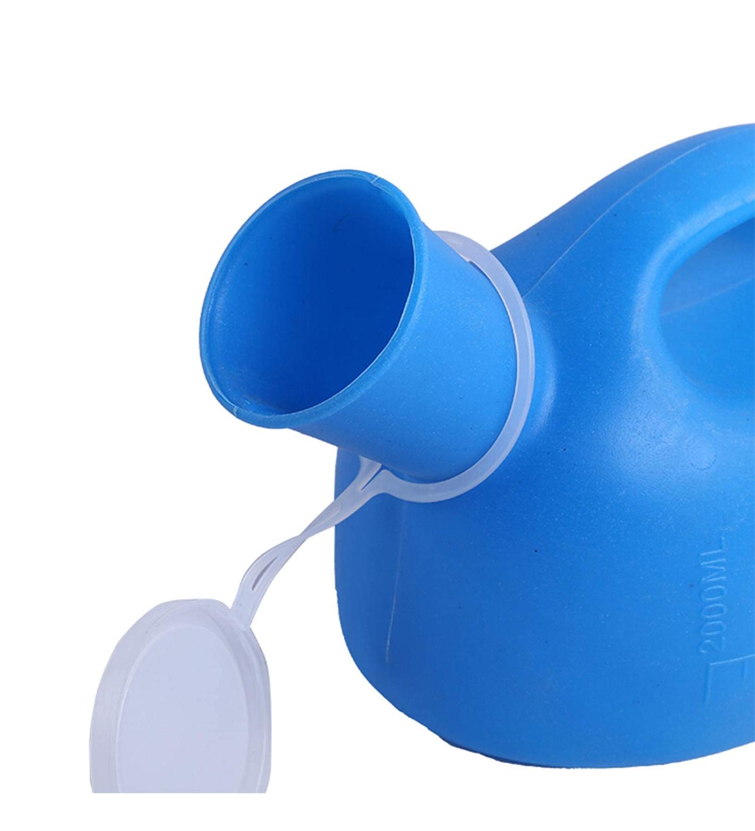 2000ML Male Urinal Portable Reusable Potty Pee Bottle Collector Travel Toilet (Blue) Happy - Buy Online on GoSupps.com