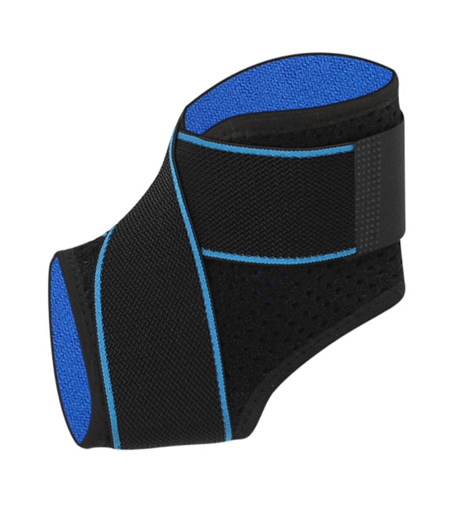 Adjustable Unisex Ankle Support Brace - Sturdy Elastic Compression Wrap for Running & Injury Protection - Buy Online on GoSupps.com