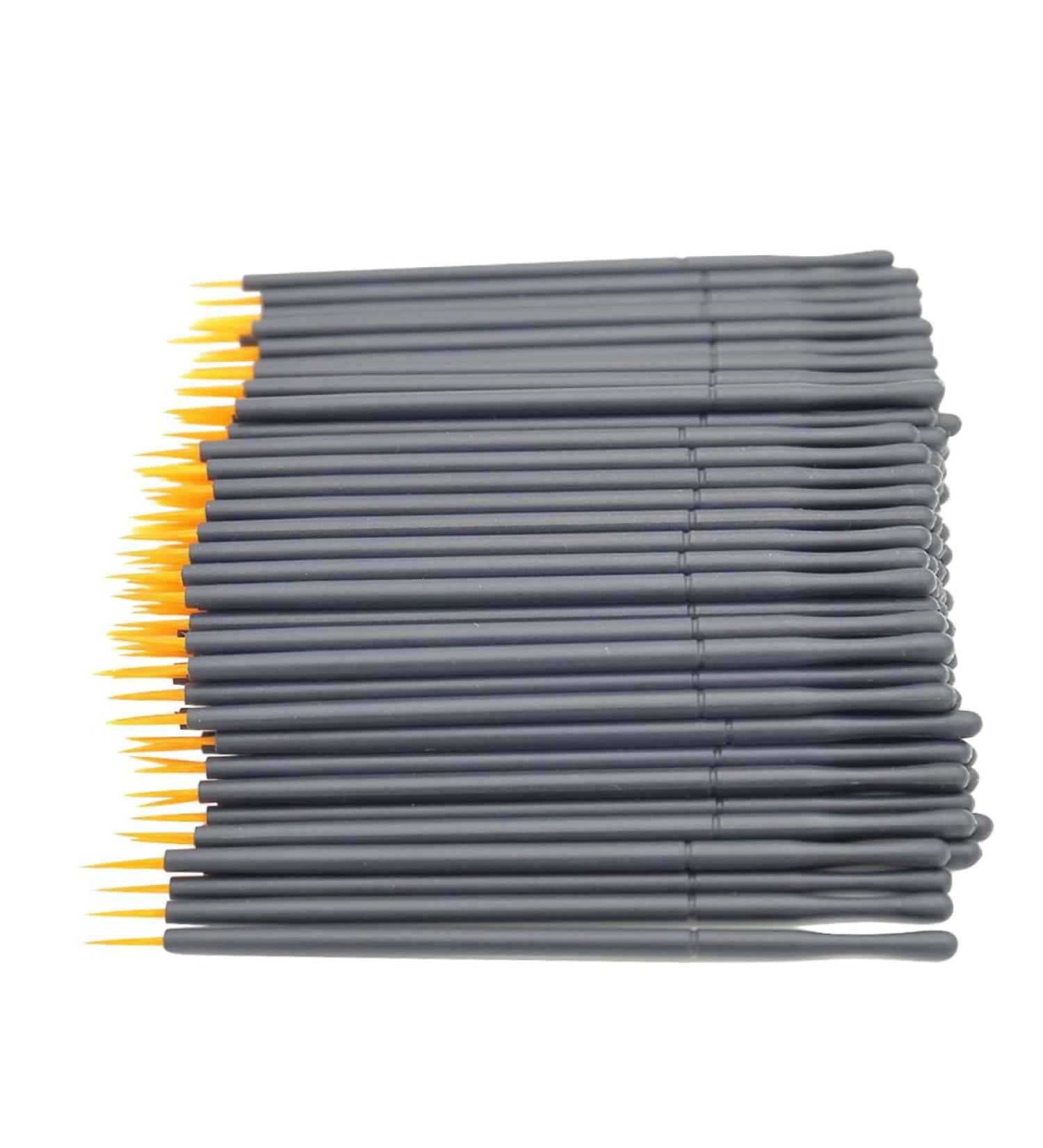 Baluue 100pcs Wand Applicator Eyeliner Liquid Eye Makeup Brushes White Liquid Eyeliner White Eye Liner 15cmX10cm Orange - Buy Online on GoSupps.com
