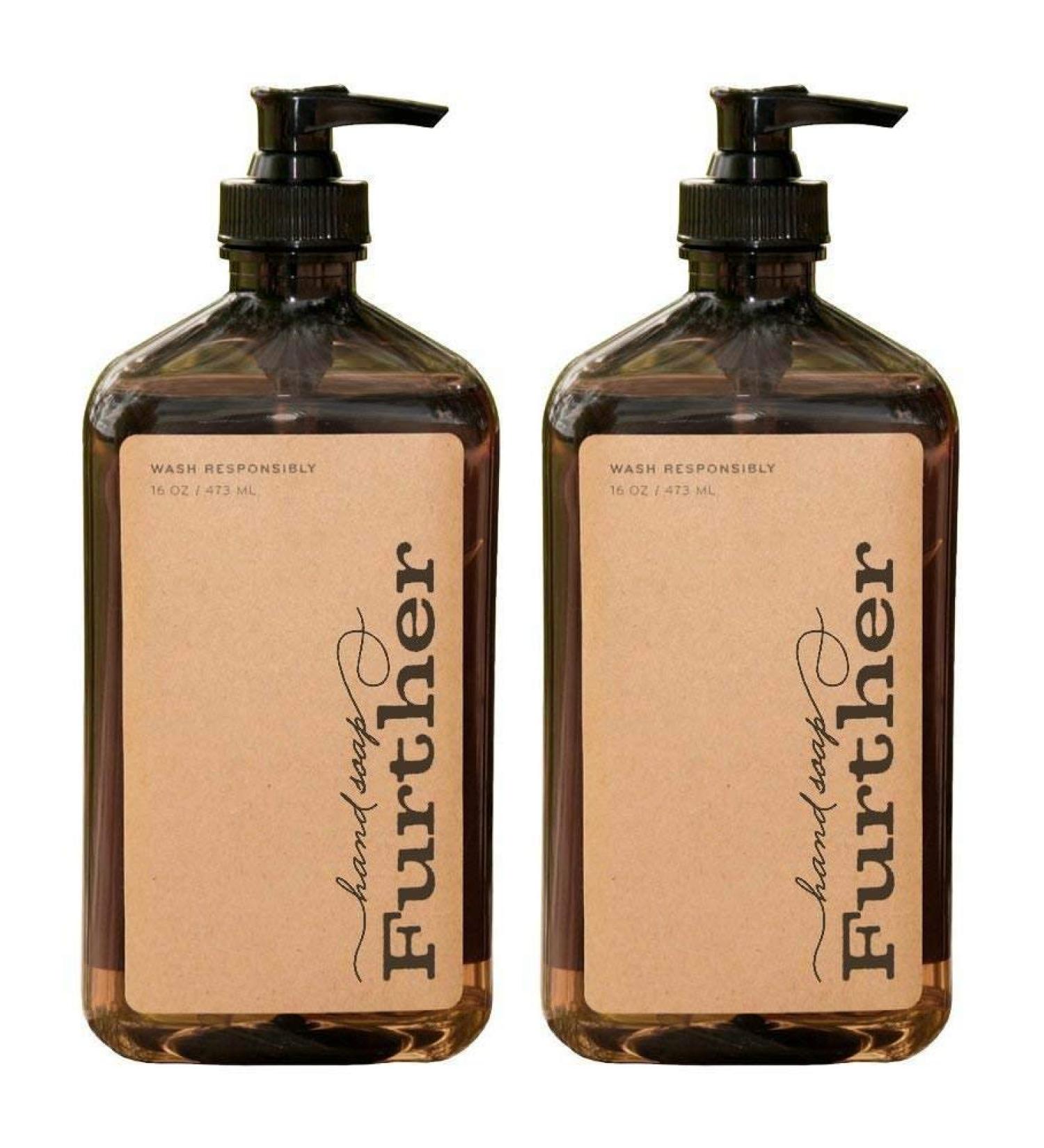Furthe Glycerin Hand Soap 16oz (Pack of 2) - Sustainable Natural Liquid Soap - Buy Online on GoSupps.com