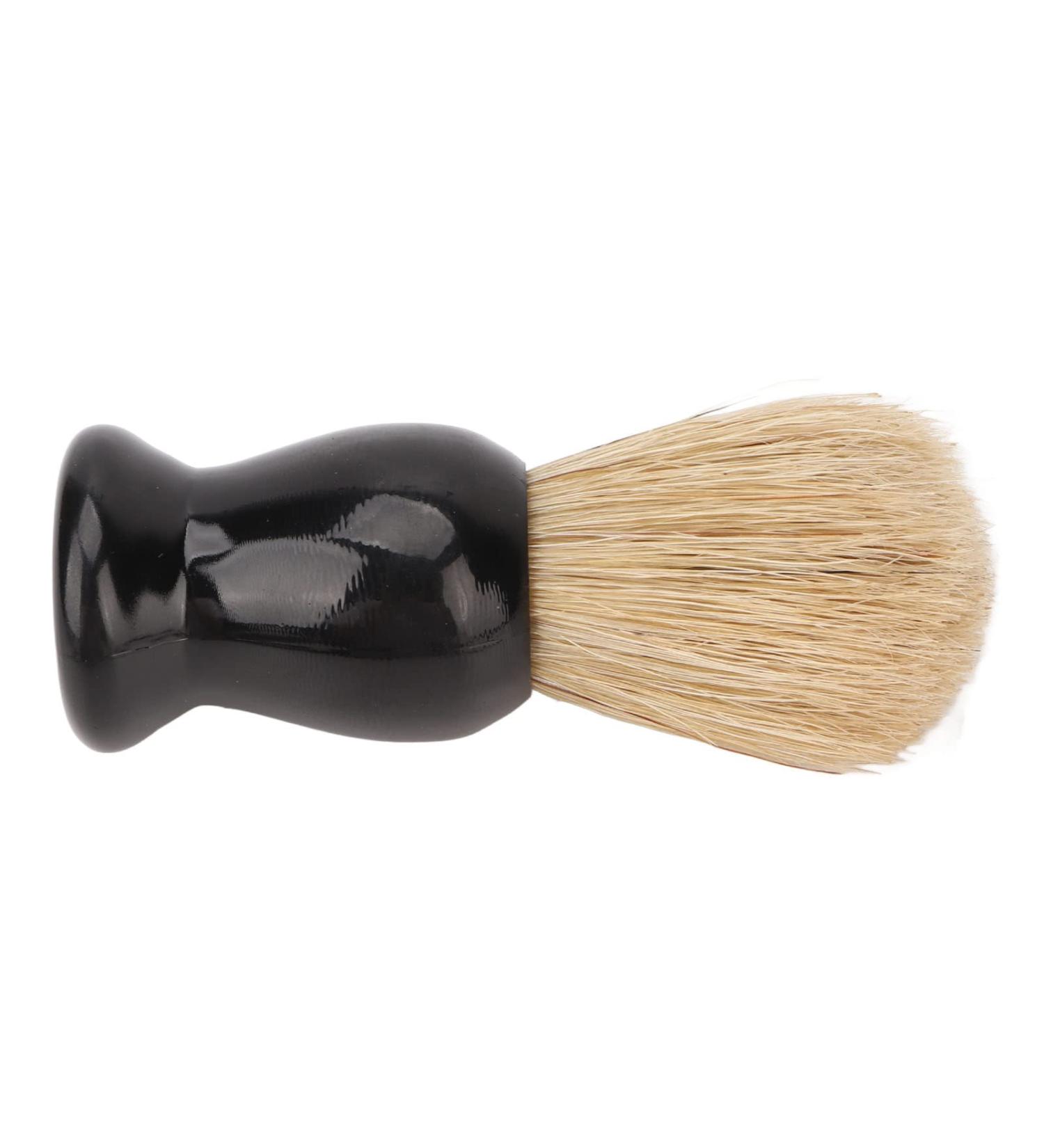 Premium Synthetic Beard Brush - Soft Bristles for Enhanced Shaving Cream Foam Curved Handle Lightweight & Portable - Ideal for Salons & Personal Use - Buy Online on GoSupps.com
