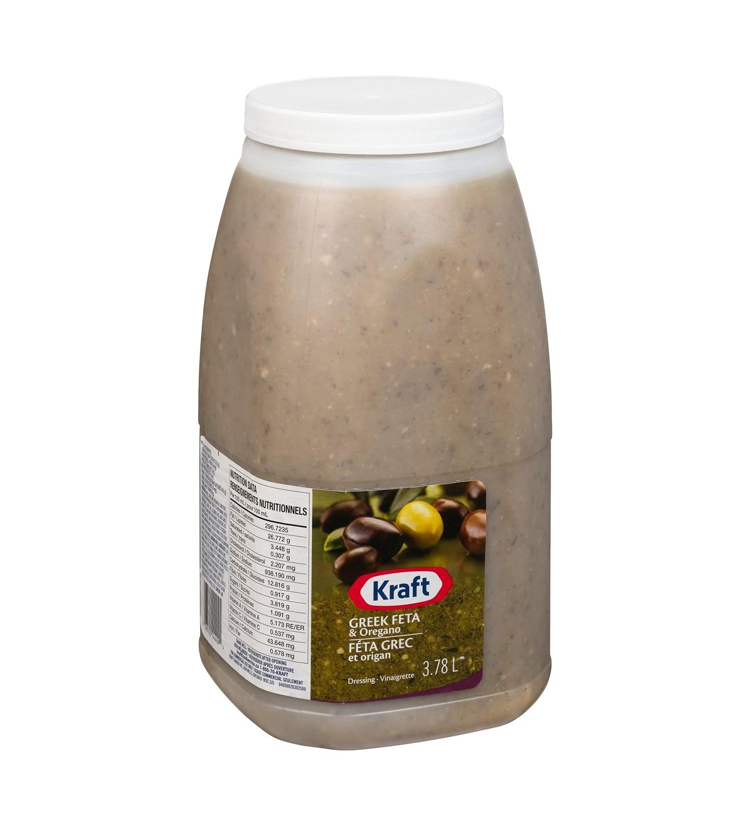 Kraft Greek Feta & Oregano Dressing 3.78L - Buy Online on GoSupps.com