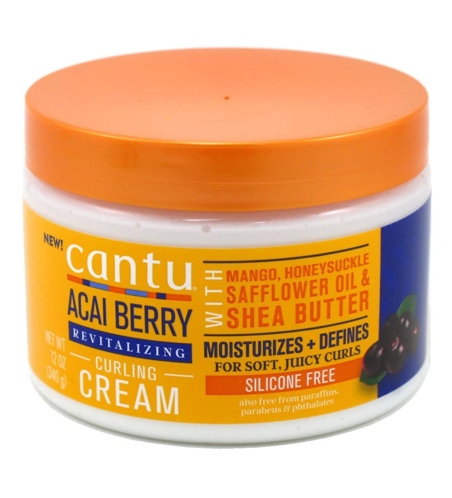 Cantu Acai Berry Curling Cream 12oz - Revitalizing Curl Care for All Hair Types - International Shipping Available - Buy Online on GoSupps.com