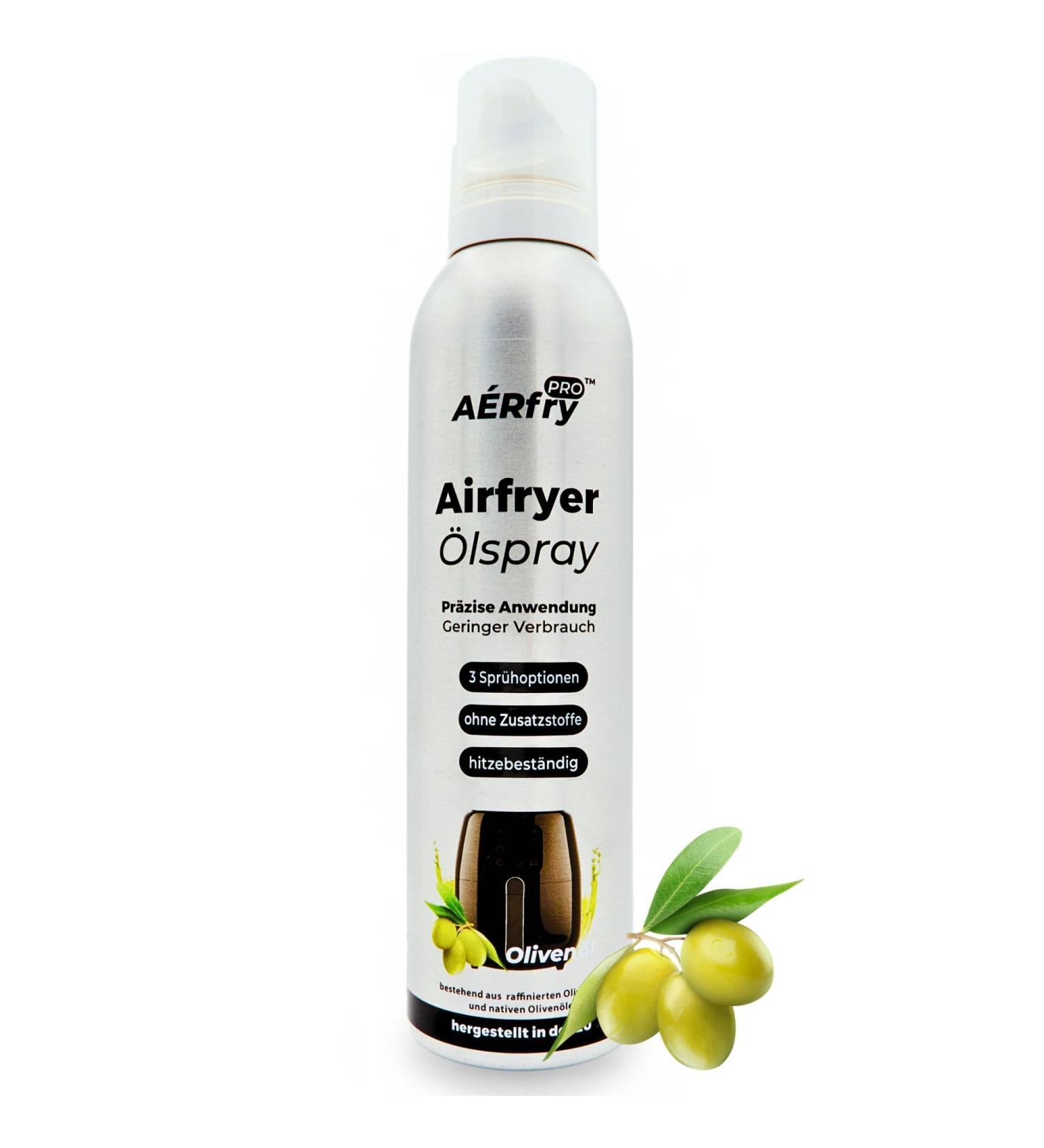 Food Aerosols Spain SL A RfryPRO Airfryer Oil Spray olive oil 200 ml tagonvalve without propellants - Buy Online on GoSupps.com
