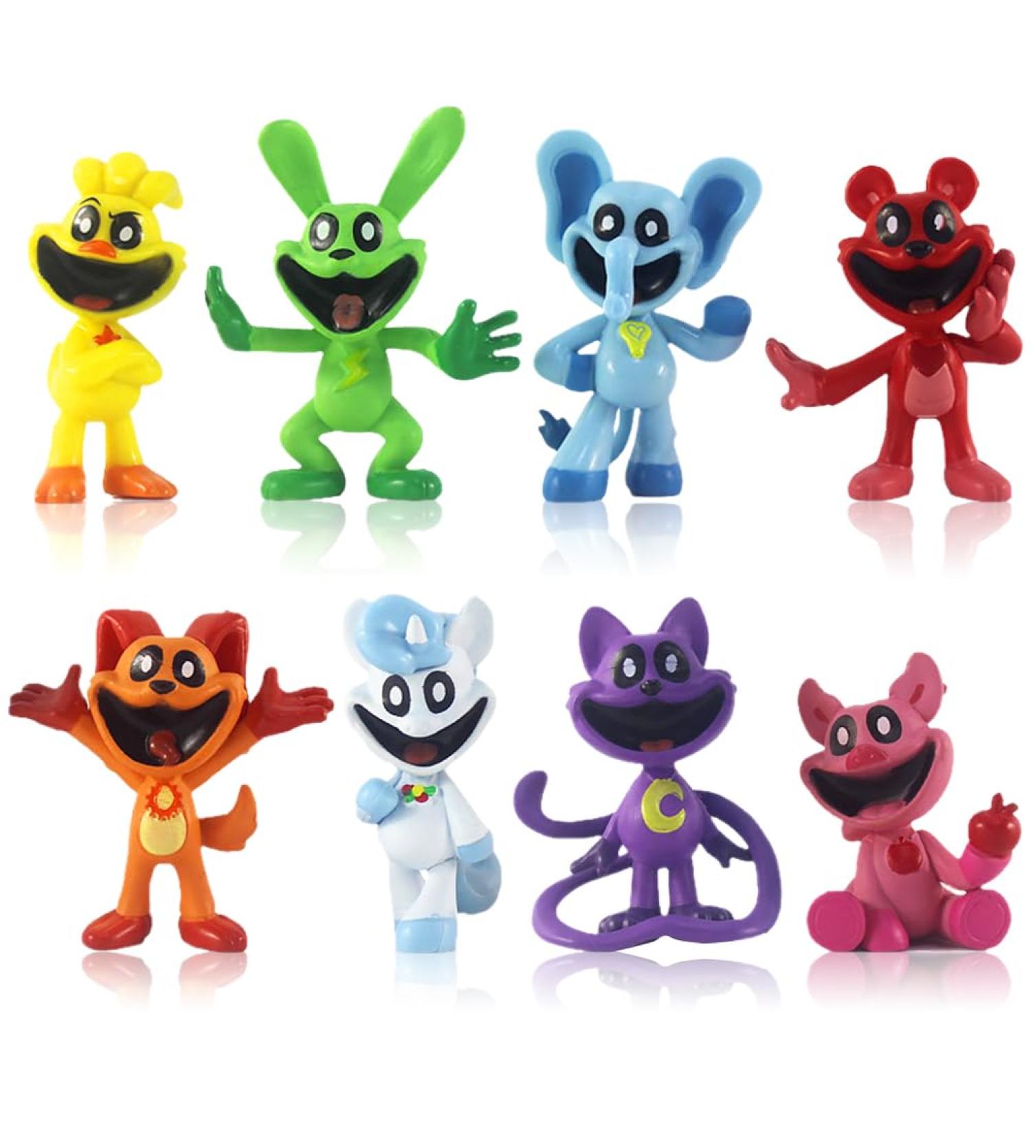 ADQPPUHR 8 Piece Smiling Mini Figures Critters Cake Toppers Cake Decoration Critters Mini Figures Set Smiling Model Toys Ollection Supplies Living Decorations Small Gifts Birthday Gift - Buy Online on GoSupps.com