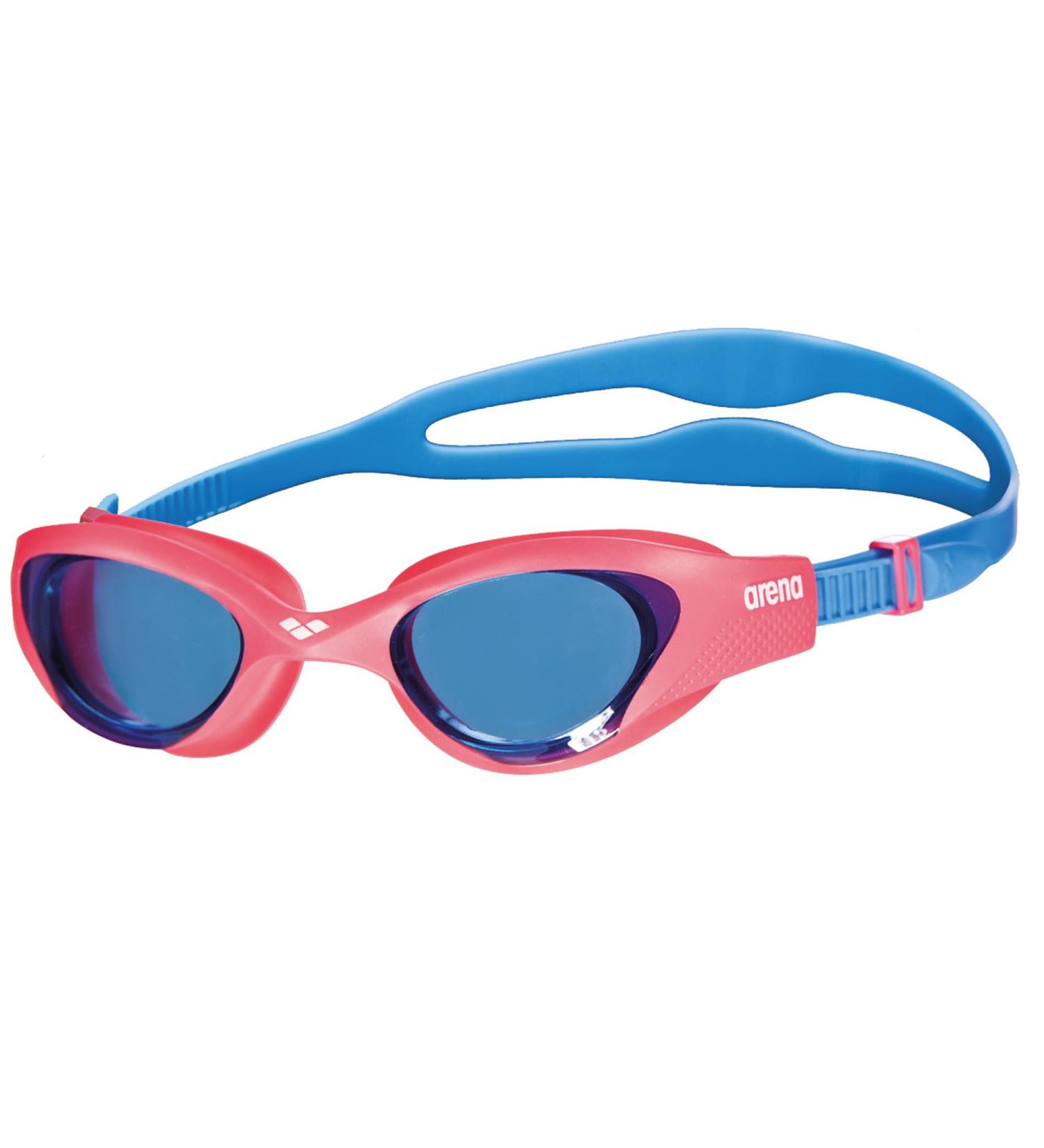ARENA Children's Swimming Goggles - One Size Multicoloured Junior Goggles (Light Blue-Red-Blue) | Unisex Ideal for Kids | International Shipping Available - Buy Online on GoSupps.com