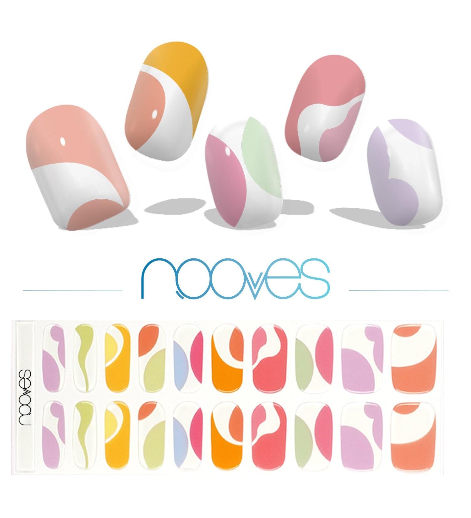  NOOVES NOOVES Nails 2 Sheets Premium Precursed Gel Nail Polish - Paradise | Art Design | Semi-Permanent Gel Nail Strips | Gel Nail Stickers - Buy Online on GoSupps.com