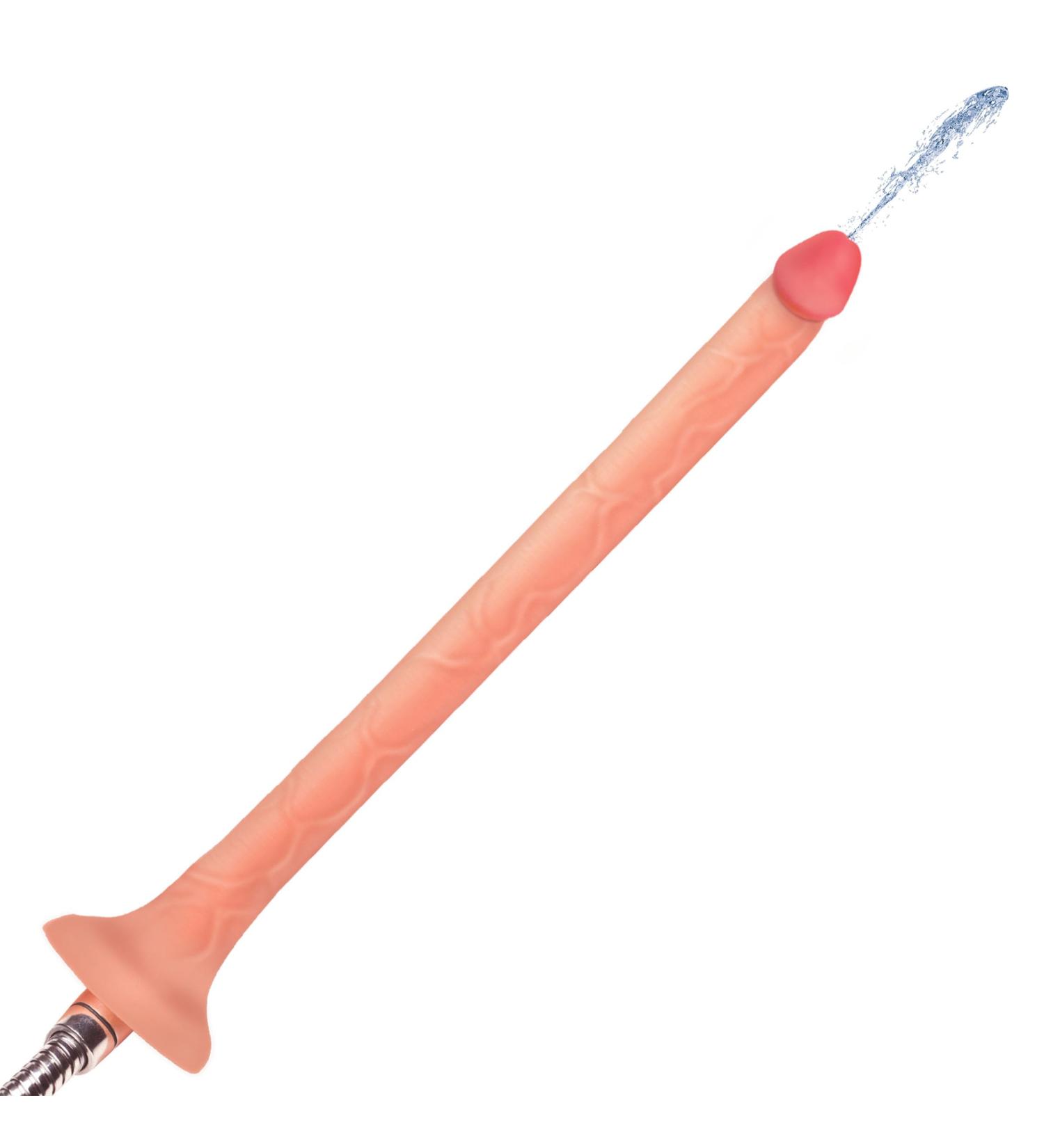 HOSED 12 Slim Silicone Enema Hose - Realistic Look Extra-Long Premium Silicone for Beginners & Couples - 2 Pieces in Flesh Color - Buy Online on GoSupps.com